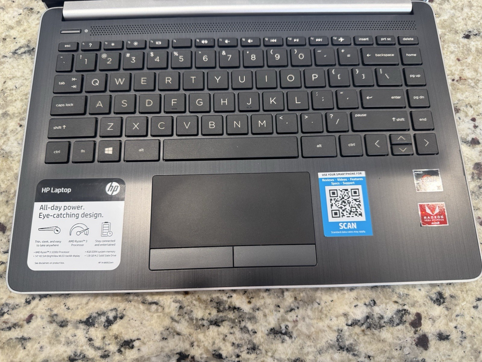 HP Laptop — Model 14-dk0022wm