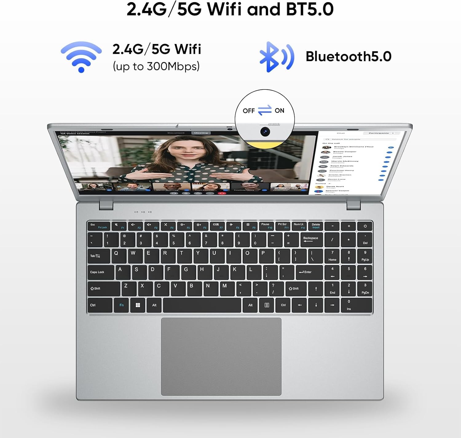 RIANIFEL 15.6″ Laptop Computer 256GB/16GB RAM Silver, Intel *New, No Charger*