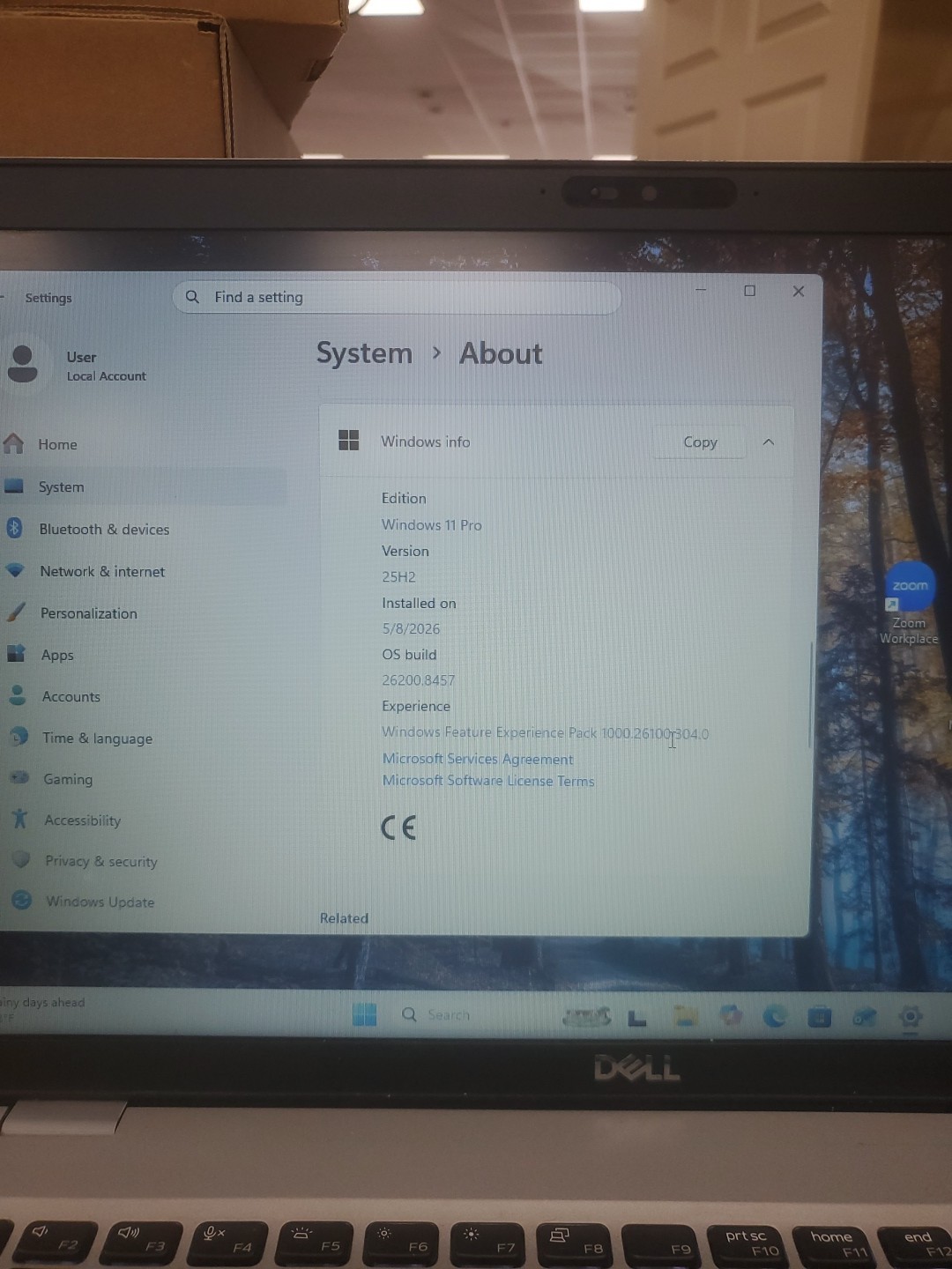 Dell Precision 3550 Laptop – i5-10310U 8GB 256GB SSD 15.6″ 051426-7
