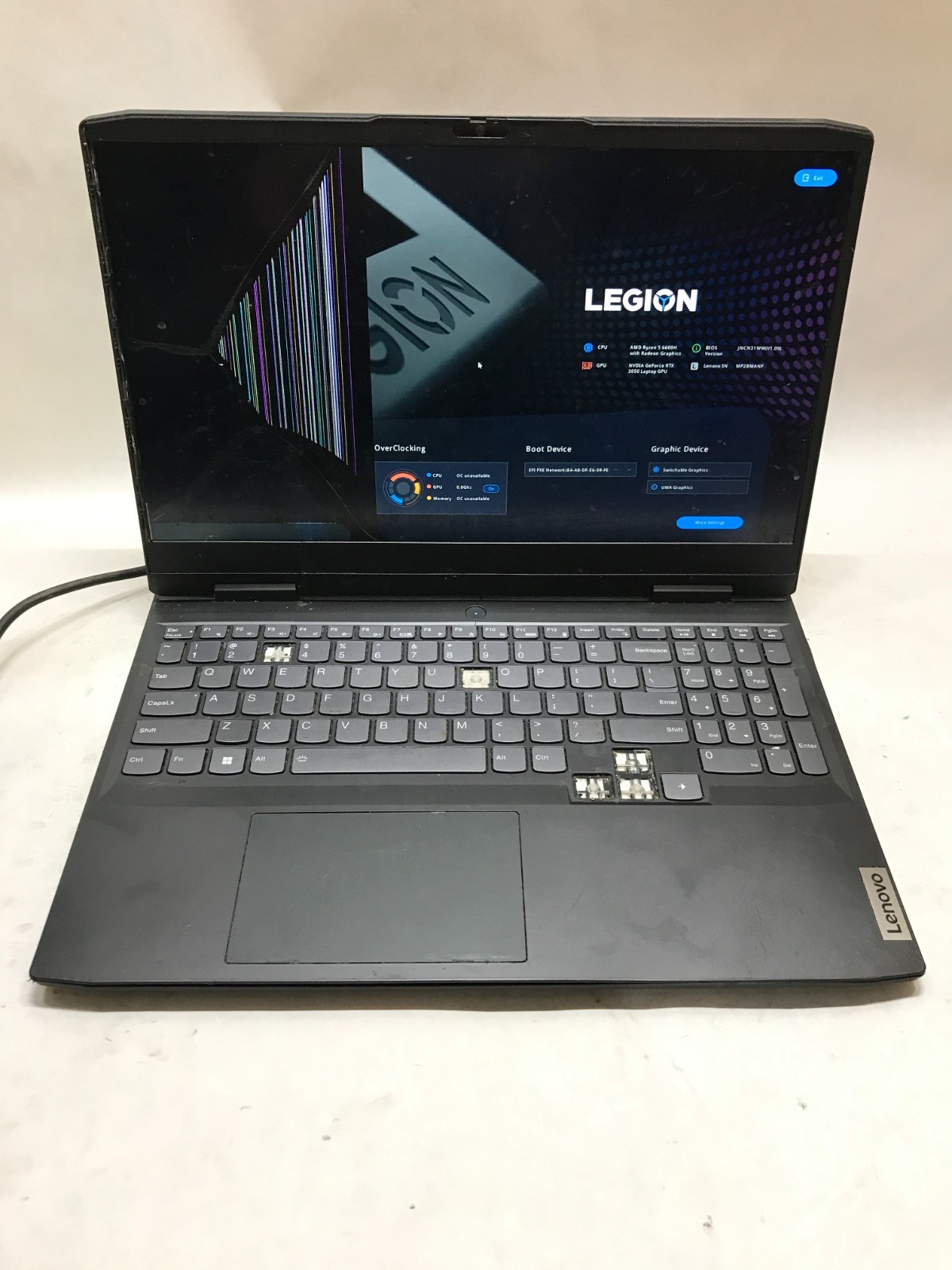 IdeaPad Gaming 3 15ARH7 15″ Ryzen 5 6600H NO RAM RTX 3050 For Parts READ DESC DW