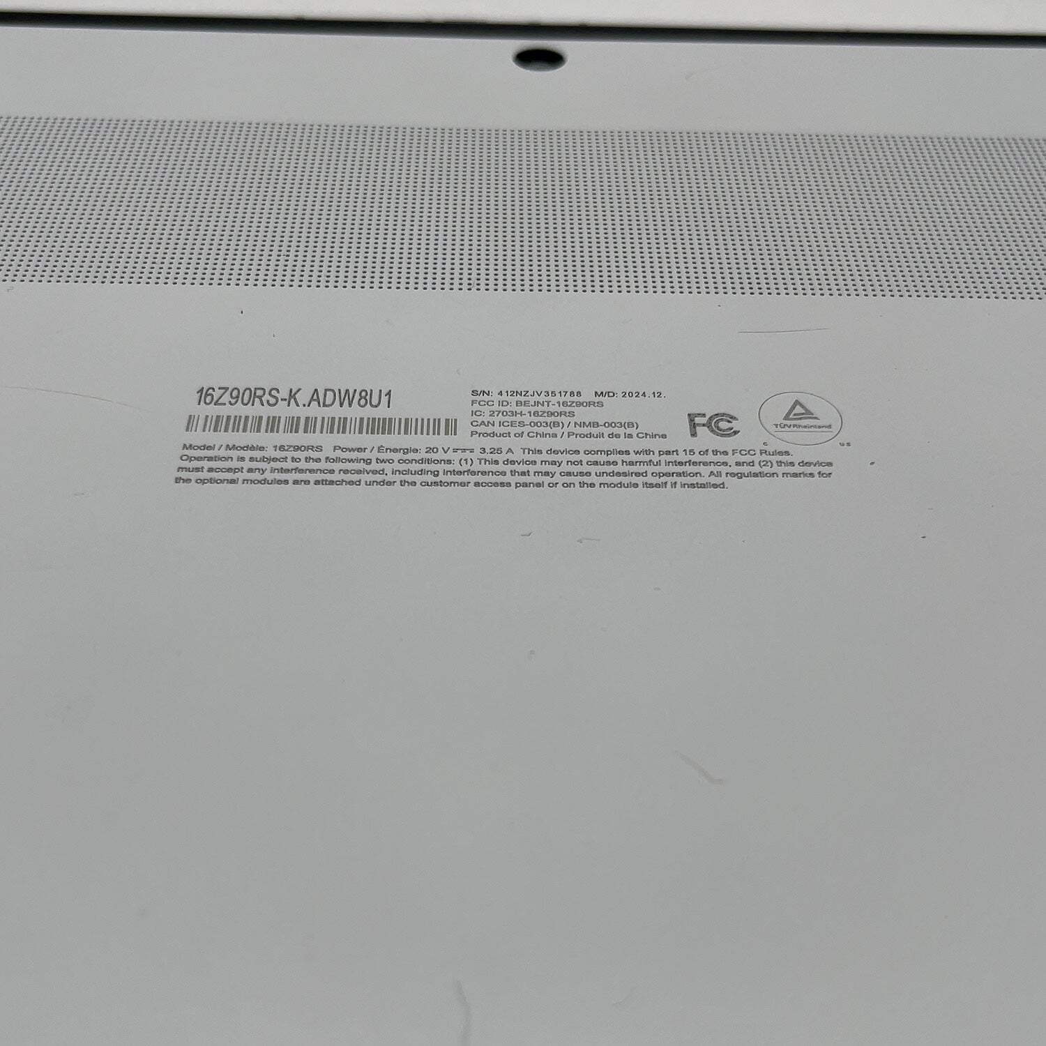 Broken LG Gram Style 16Z90RS 16″ i7-1360P 2.2GHz 32GB RAM 1TB SSD READ