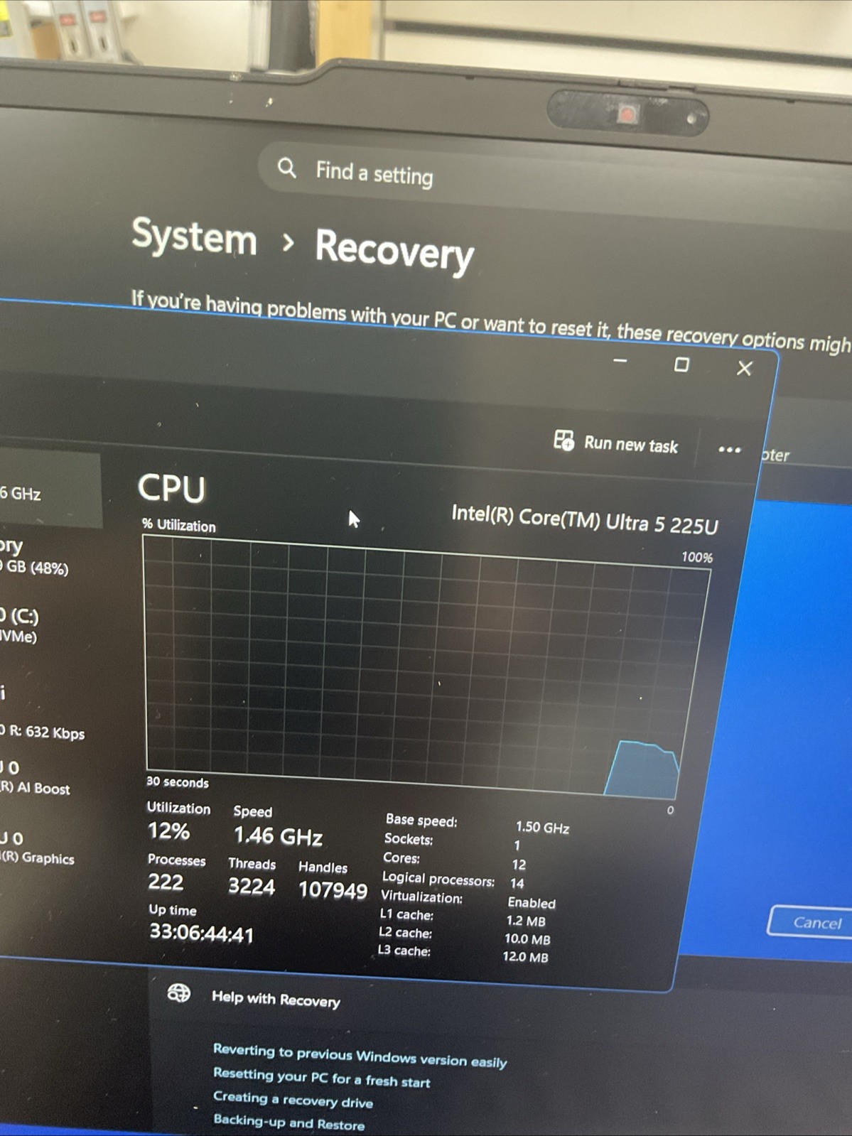 Lenovo E16 Gen 3 16” Ultra 5 16GB 256GB Good Condition