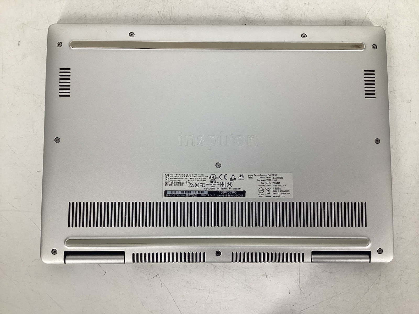 Lot of 5 Dell Inspiron Laptops 3505 7573 7586 7370 7378 8GB No SSD/OS/AC