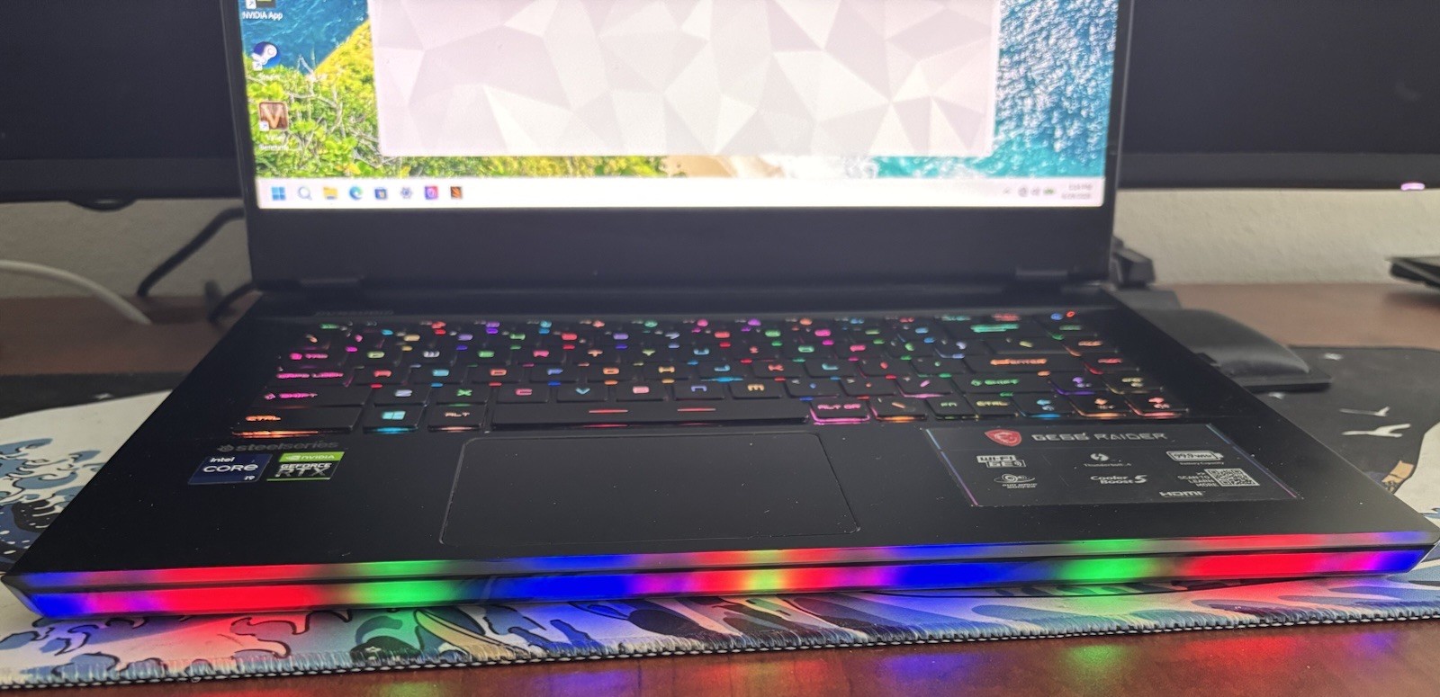 MSI GE66 Raider-15.6″ FHD 240Hz-i9 11980HK-16GB VRAM RTX 3080(140w)-1TB-32GB RAM
