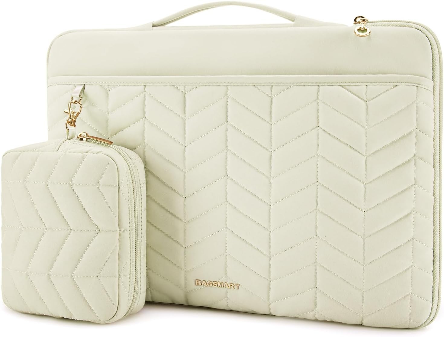 Sleeve for 15-16 inch MacBook Air/Pro, Padded, Portable, Beige