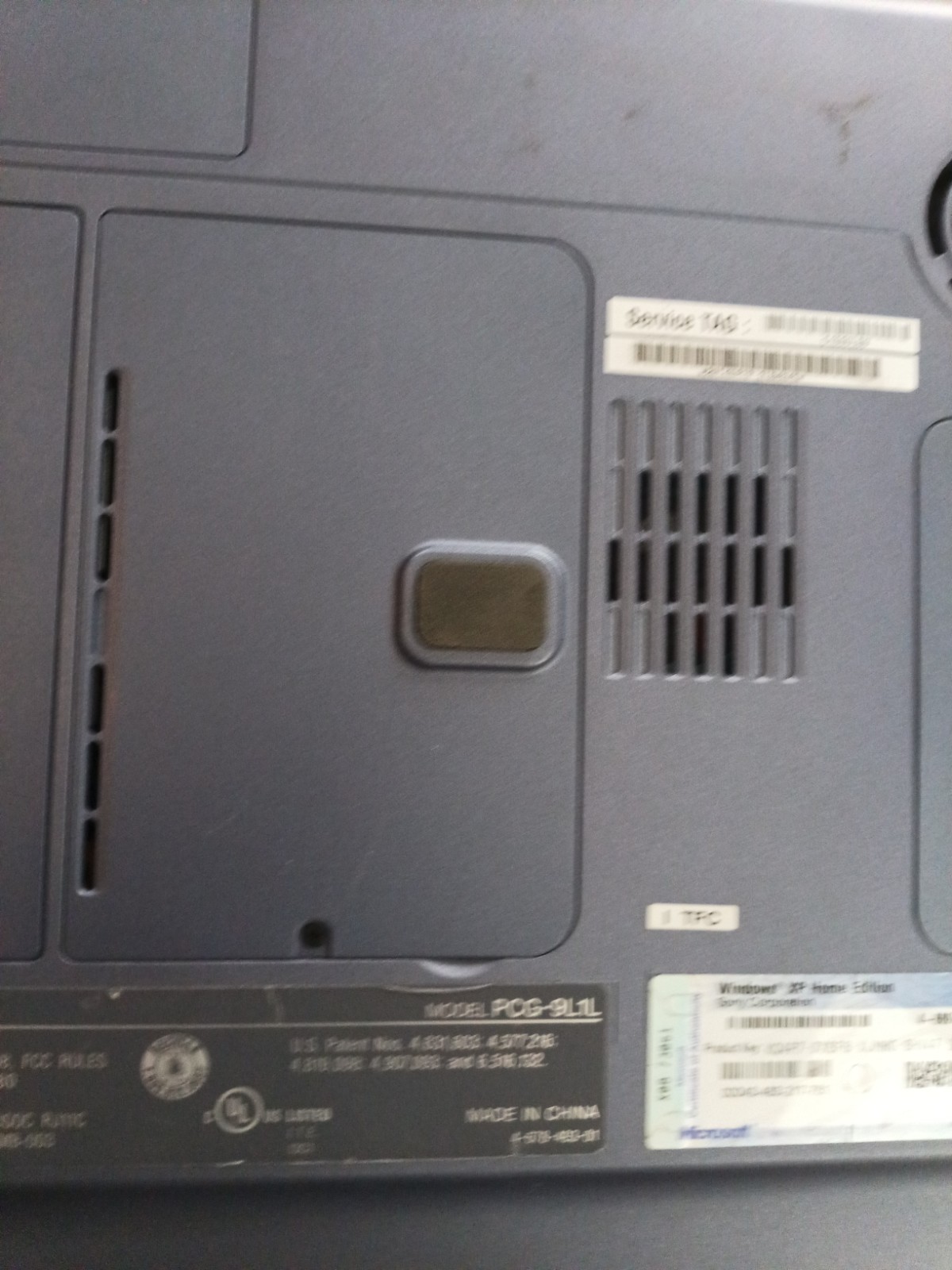 Vintage Rare SONY VAIO Pcg-871L PCG-FRV37 15” Laptop Windows Xp Working 40gb