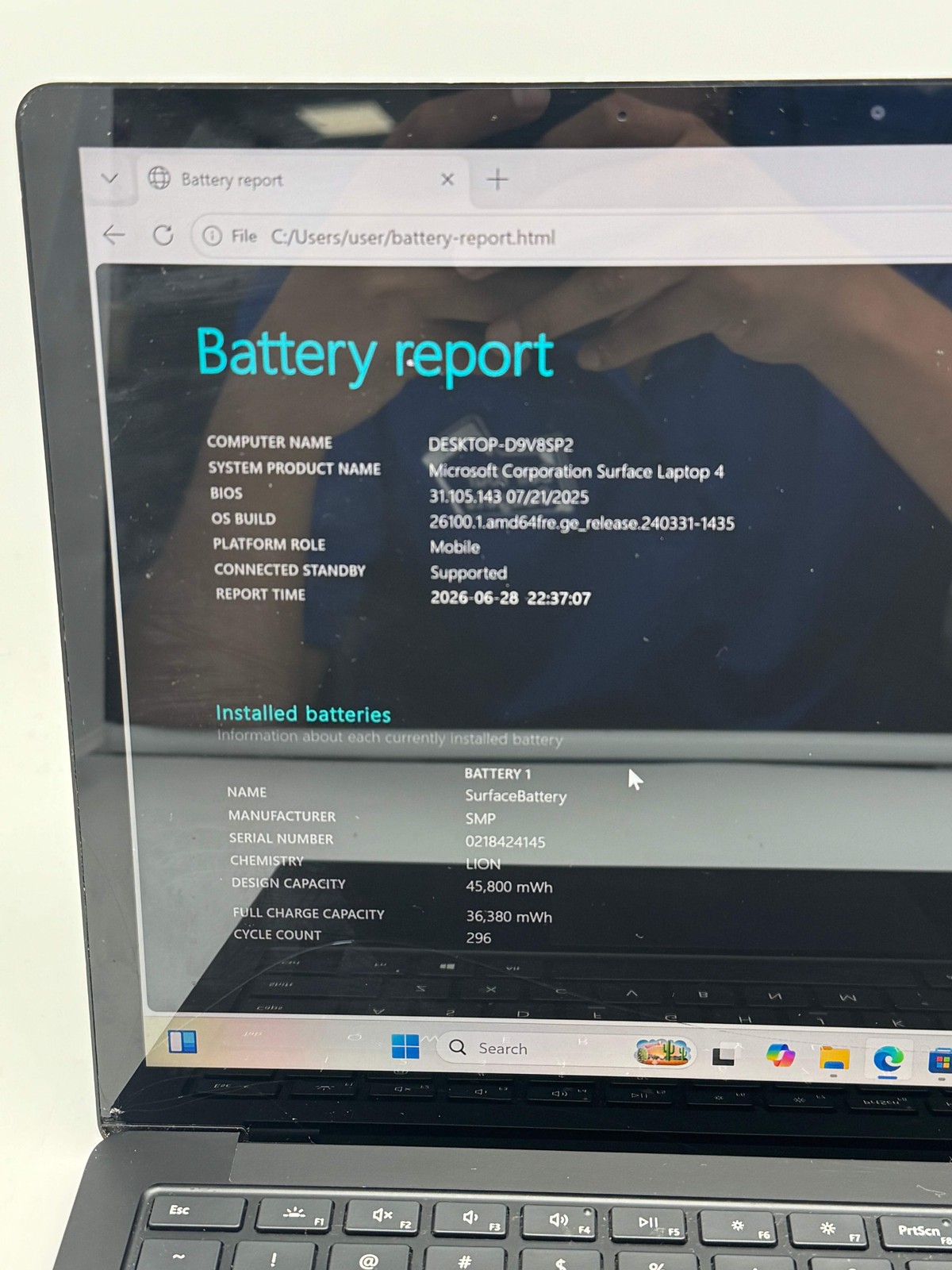 Microsoft Surface Laptop 4 1951 13.5″ i5-1145G7 8GB 512GB Cracked Screen For Par
