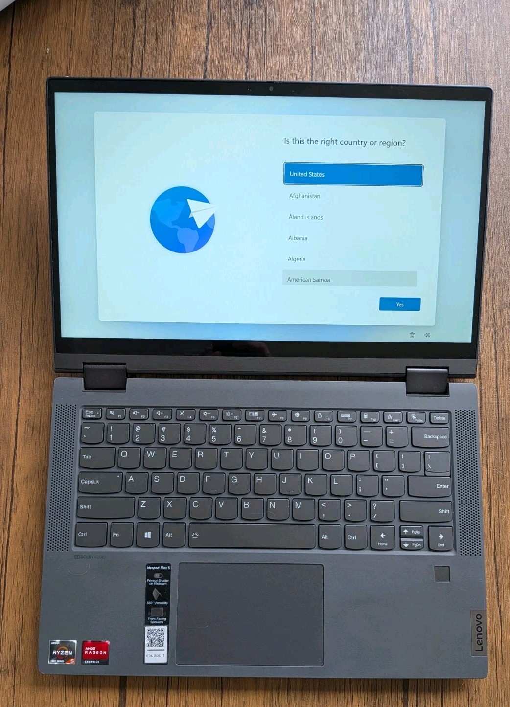 Lenovo IdeaPad Flex 5 14ARE05 Ryzen 5 4500U 16GB 256GB SSD 14″ FHD Touch W11H