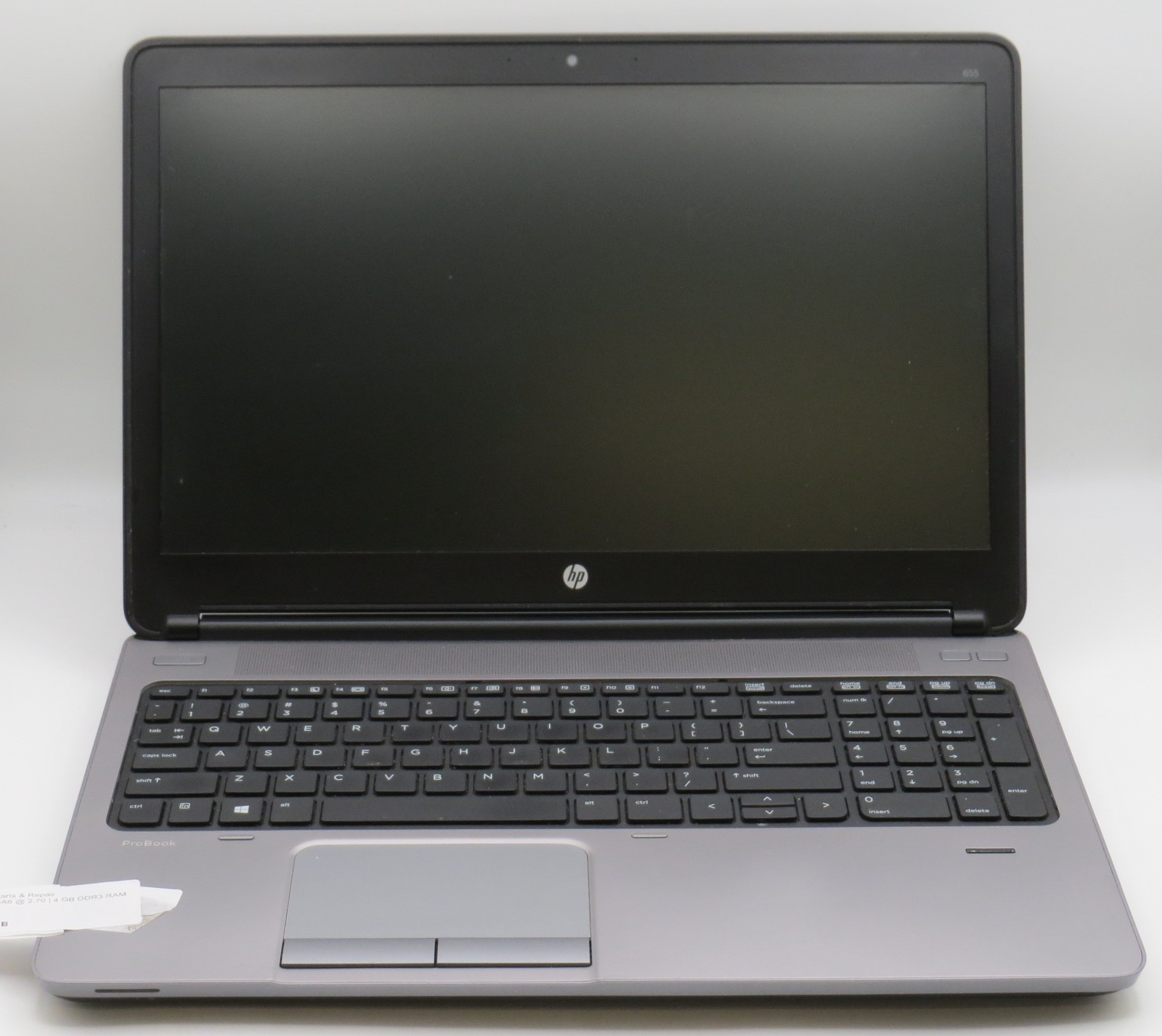HP Probook 655 G1 | AMD A6 @ 2.7GHz | 4GB DDR3 | AMD Radeon | 15.6″ display | No