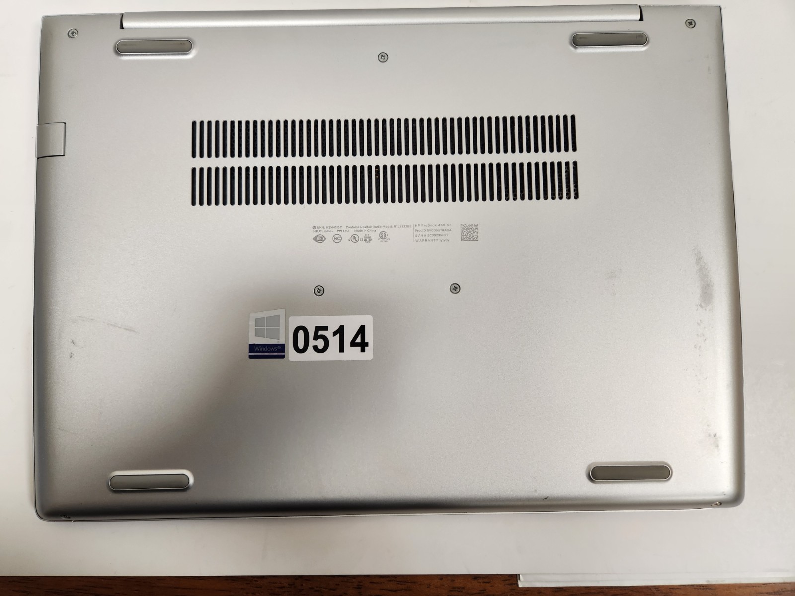 Lot of 2 HP ProBook 440 G6 Core i5-8265U, 8GB RAM, 256GB NVME, Win11 PRO #0514