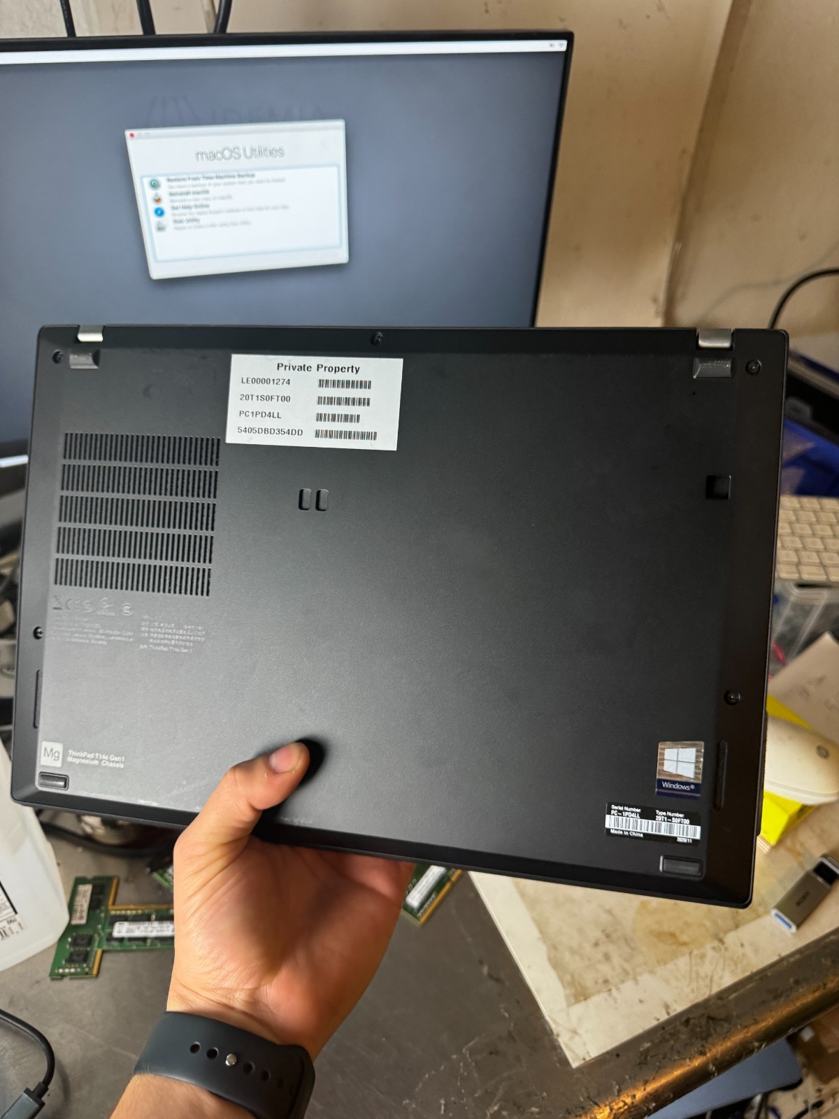 Lenovo ThinkPad T15 Core I7-10610 256GB SSD 16GB RAM Laptop *Read #5794