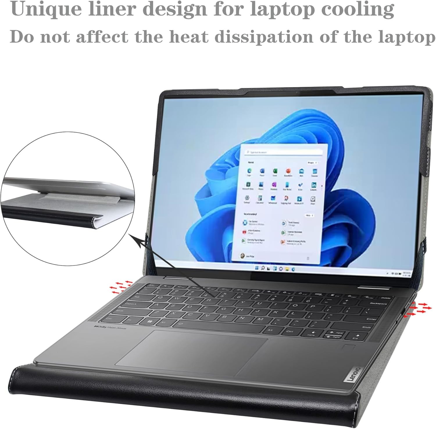 Protective Case for Lenovo Yoga 9i 2-in-1 Aura Edition 14 Gen 10/Yoga 9 2-in-1 1
