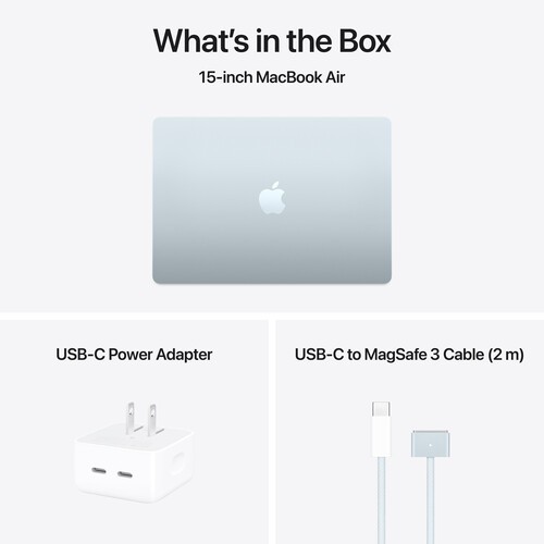 Apple MacBook Air 15″ M4 10-Core 16GB RAM 256GB SSD 2025 SKY BLUE NEW MW1H3LL/A