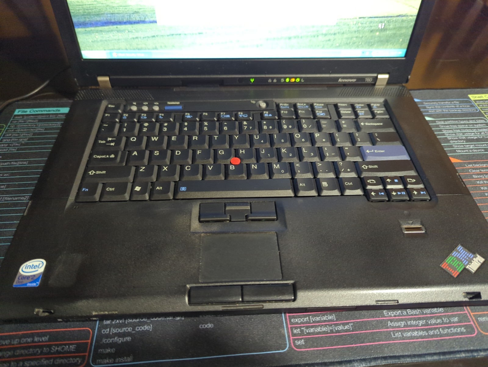 IBM ThinkPad T60 Vintage Laptop Core Duo 1.66GHz 240 GB SSD 3GB RAM Windows XP