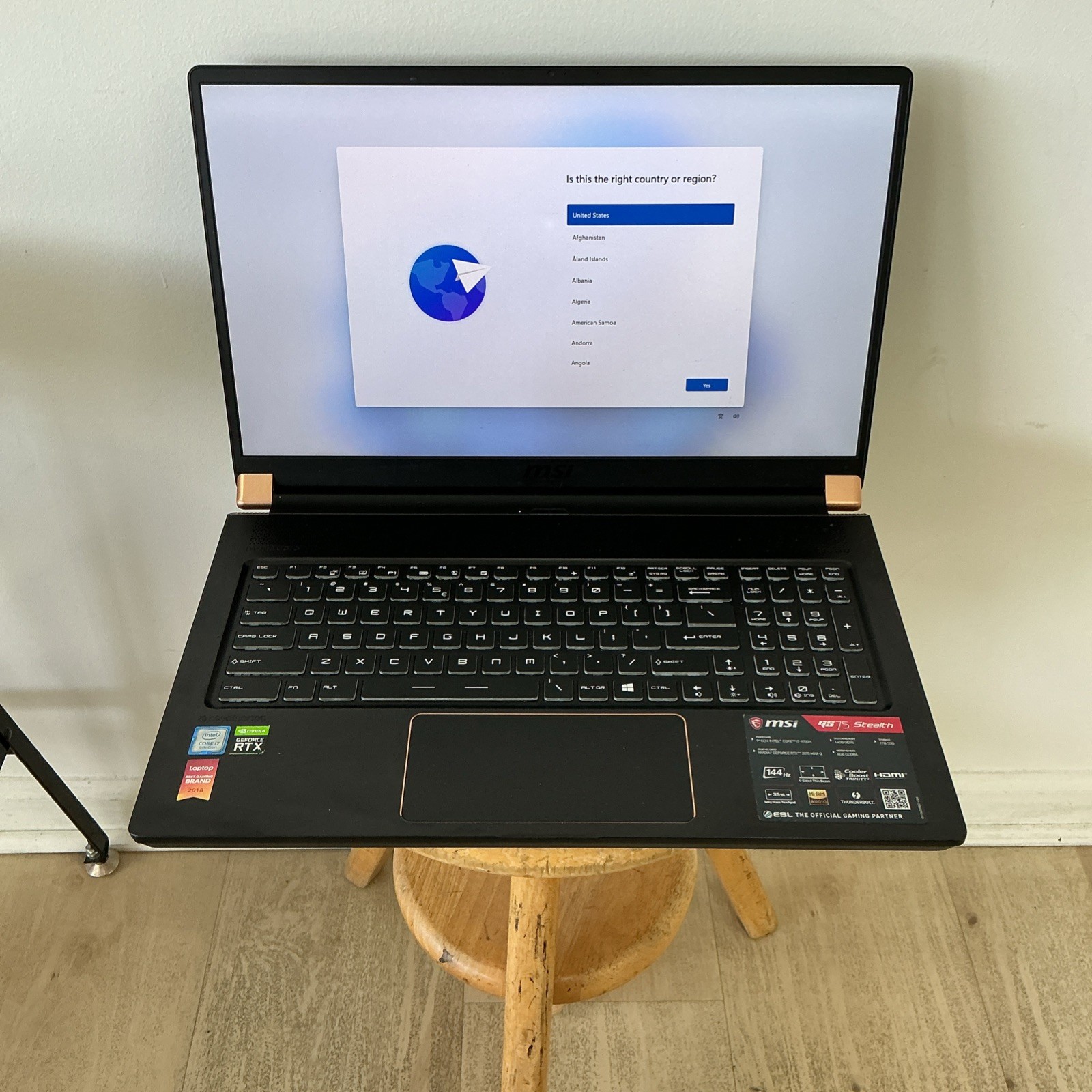 MSI GS75 Stealth 17.3 inch (1 TB, Intel Core i7 9th Gen., 2.60 GHz, 16 GB)…