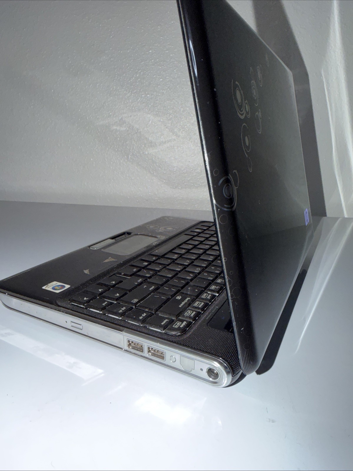 Hp Pavillion dv4 Notebook PC PARTS OR AS IS, 250gb HD, 4GB, win 10, Missing key
