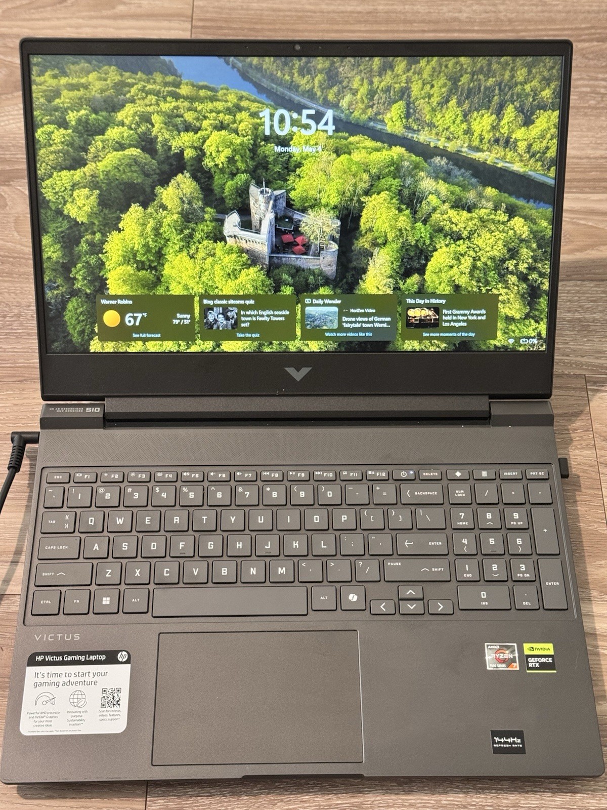 HP Victus Gaming Laptop AMD Ryzen 7 NVIDIA RTX SSD 15.6″ Black Windows 11