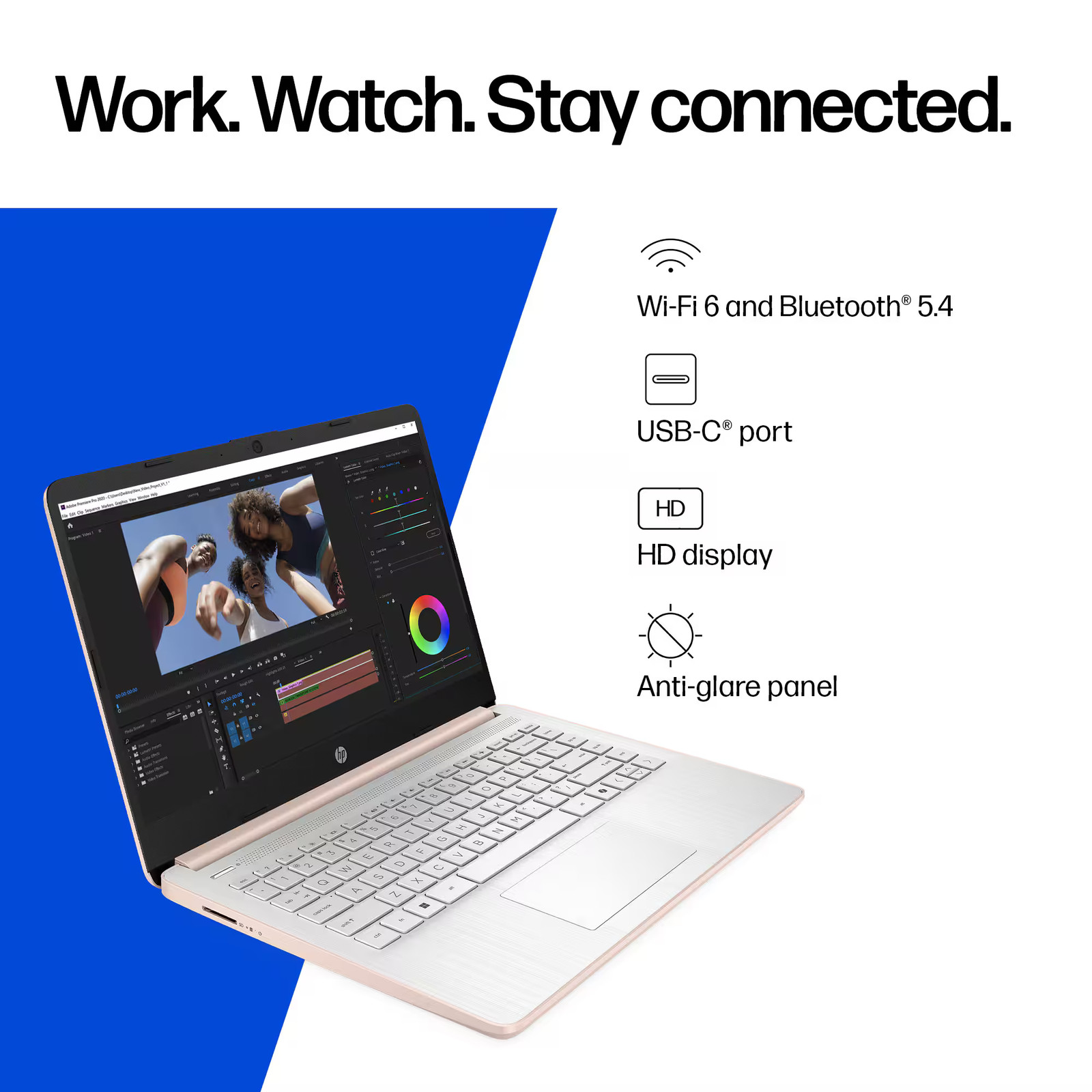 HP Laptop 14-dq3015dx 14″HD Intel Celeron N4500 4GB 64GB EMMC Storage Win11 home