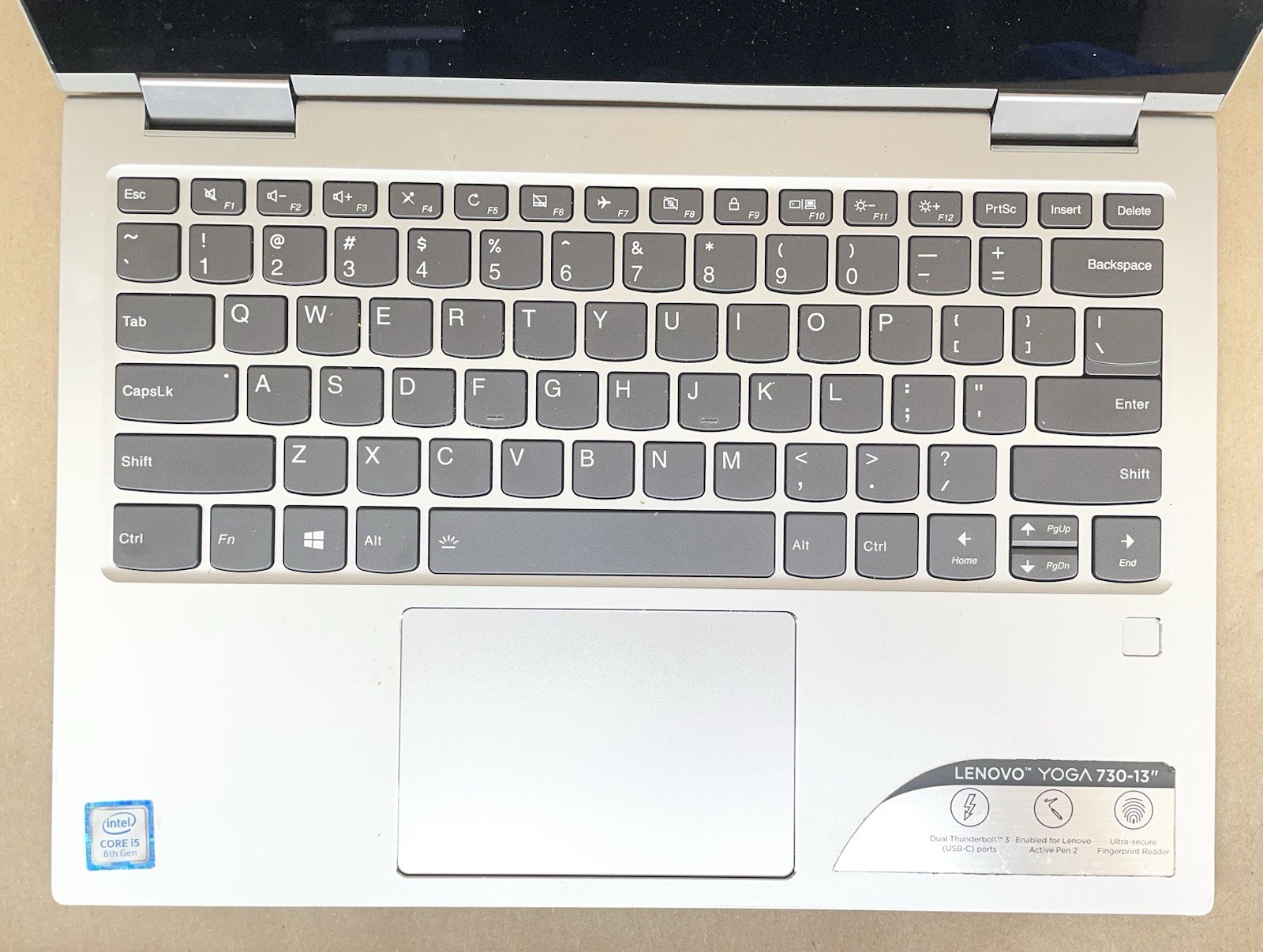 Lenovo YOGA 730-13IKB Laptop Intel i5-8250U 8GB DDR4 RAM NO SSD/HDD/OS **PARTS**