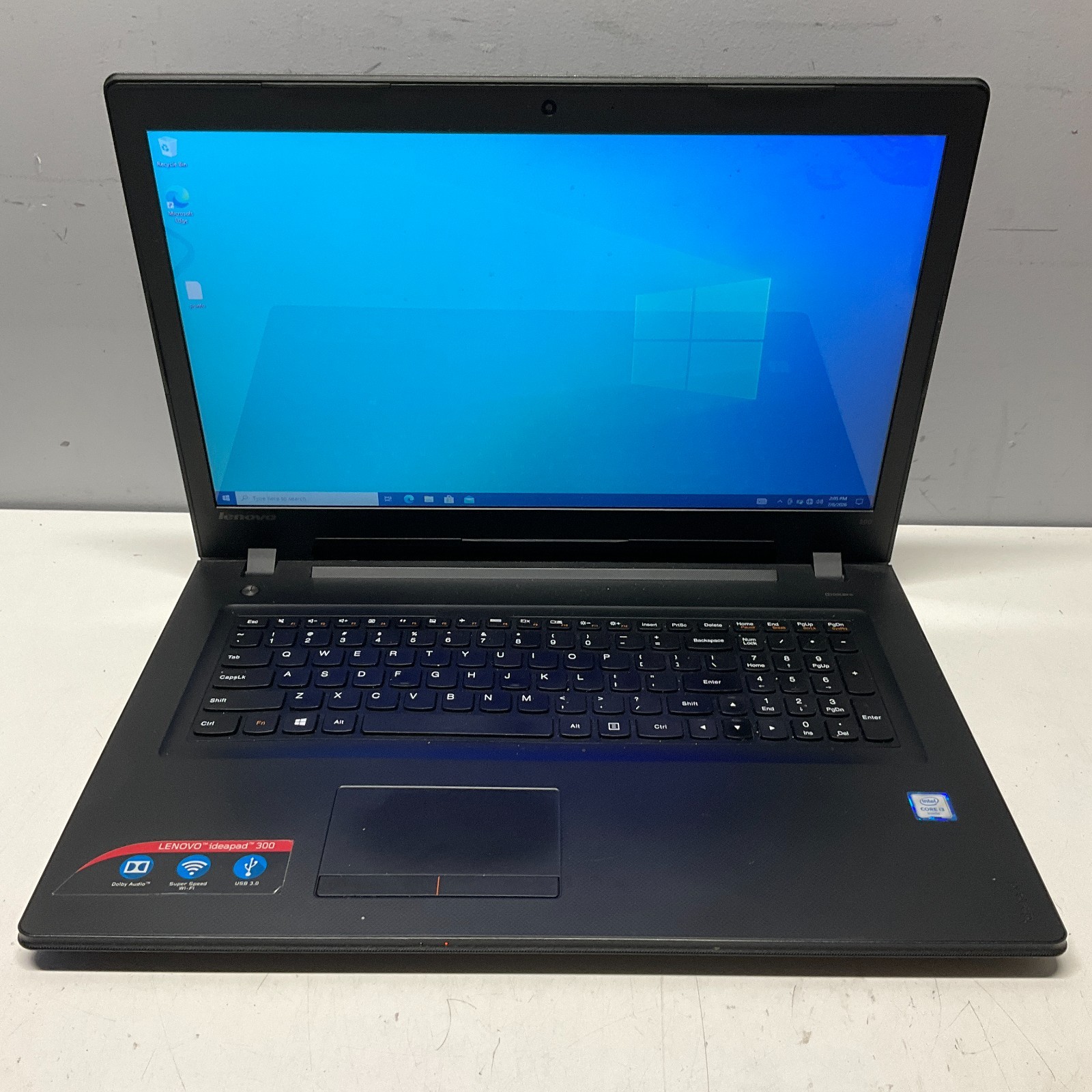 Lenovo IdeaPad 300-17ISK-i3-6100U@2.30GHz 4GB 256GB SSD Windows 10 Pro Laptop
