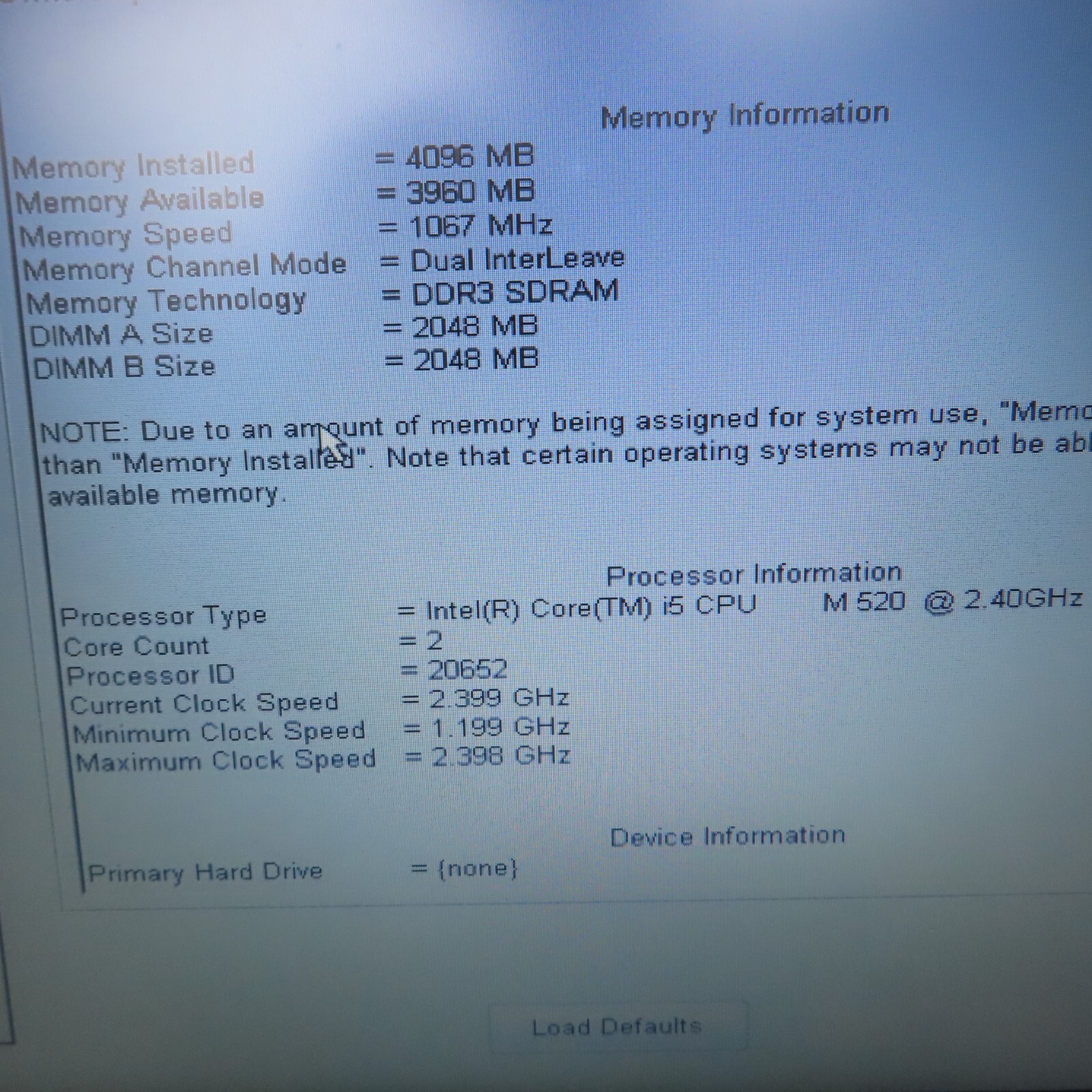 Dell Latitude E6410 Laptop Intel Core i5 2.40GHz 2 Cores 4GB DDR3 SDRAM