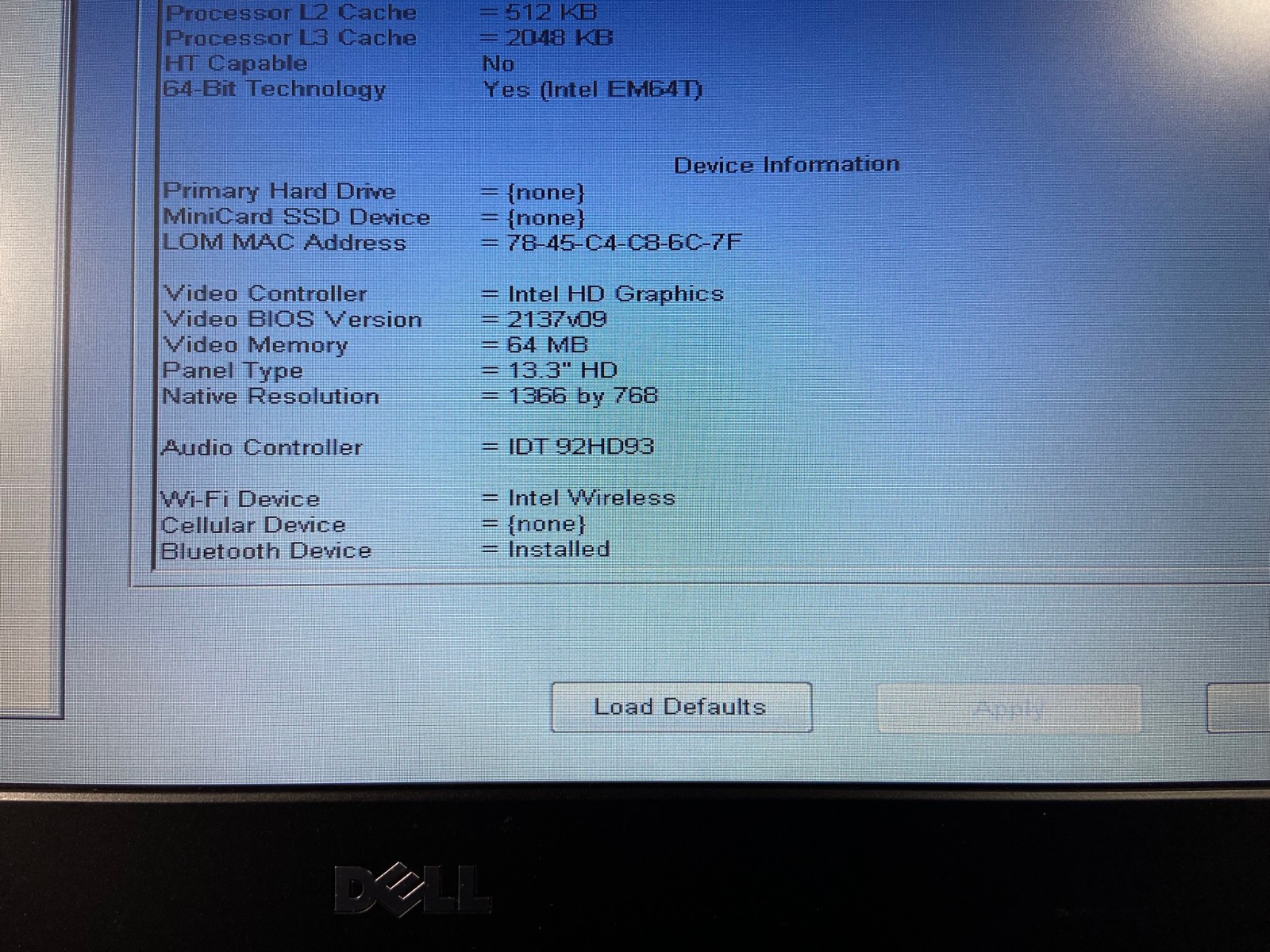 Dell Latitude 3330 13.3″ (1007U 1.50GHz – 4GB RAM – NO OS/HDD)