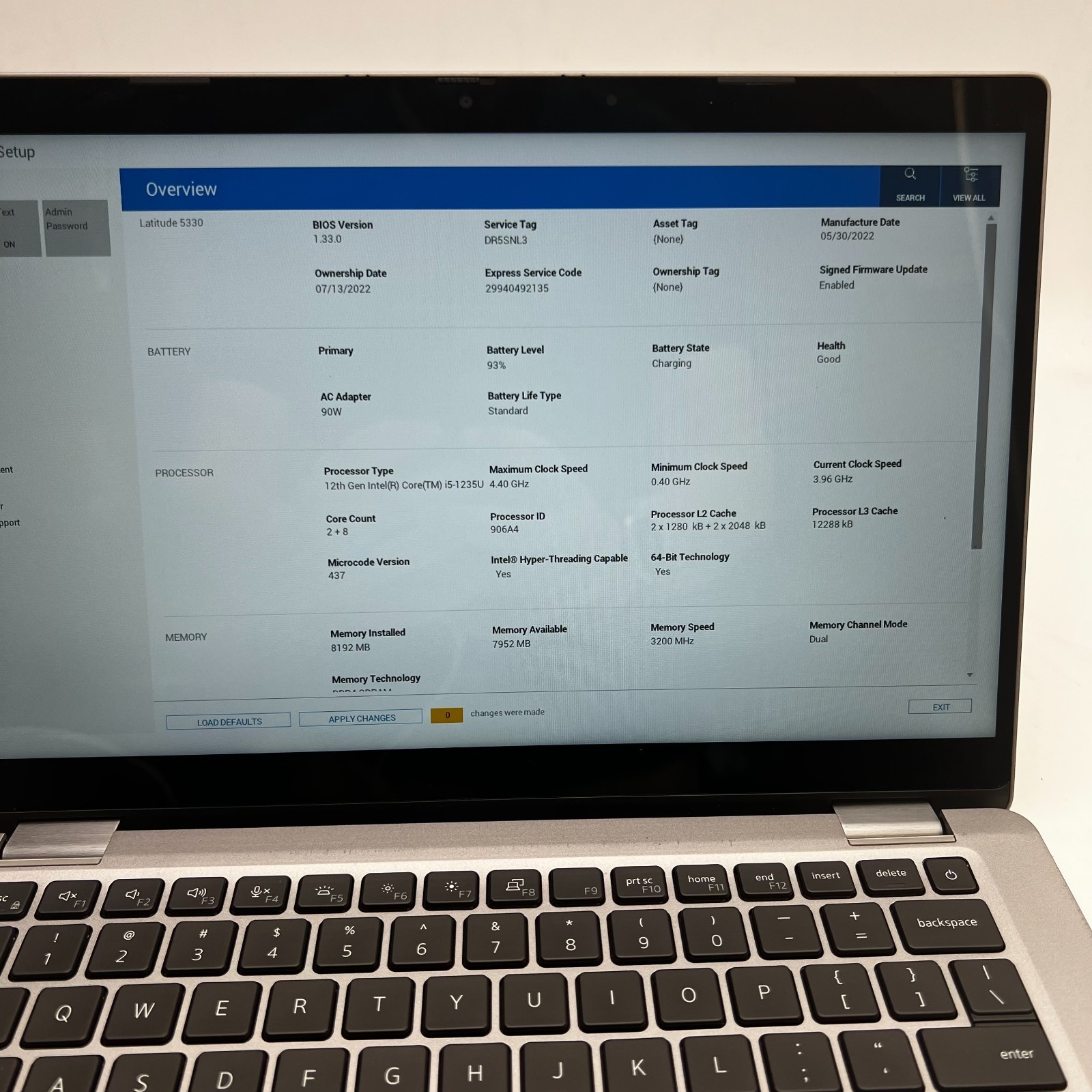 Dell Latitude 5330 13″ i5-1235U 8GB RAM 256GB SSD No OS | TESTED USED – GOOD