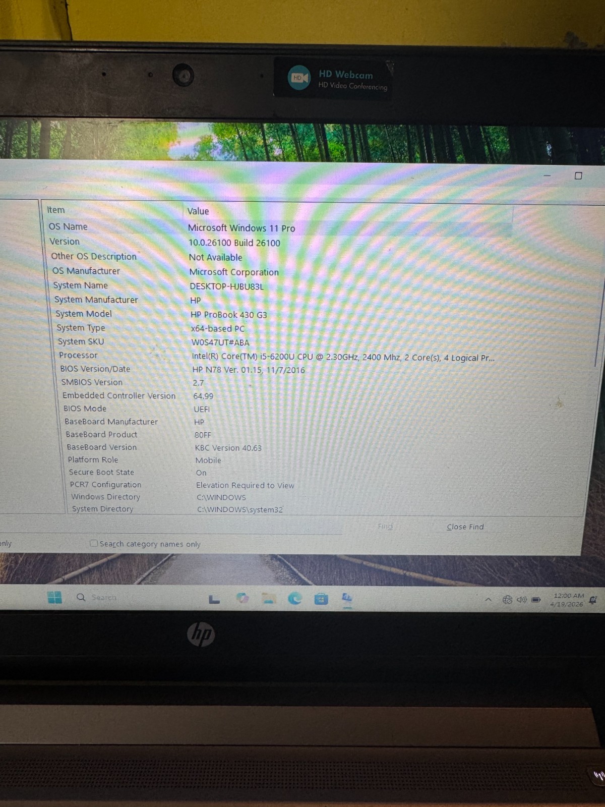 HP ProBook 430 G3 Core I5-6200U 128GB SSD 2.30GHz Win11 Pro Laptop *READ #5275