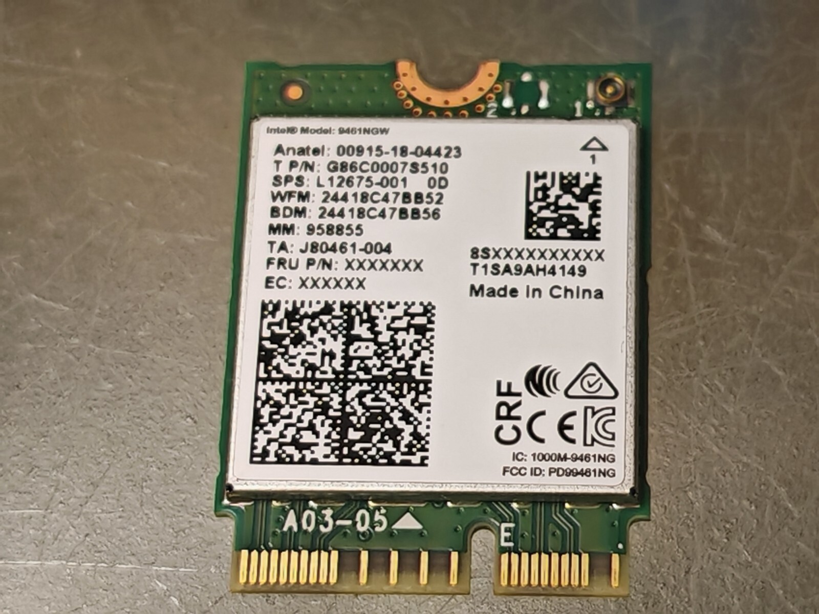 ASUS S14 F705 F543U X509 X540U M509 X515 X415 DUAL BAND BT COMBO WIFI CARD #