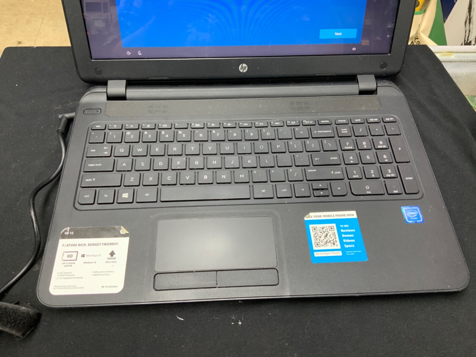 HP Pavilion 15-f233wm Laptop 15.6″ Intel Celeron N3050 1.6Ghz 4GB 500GB Win10