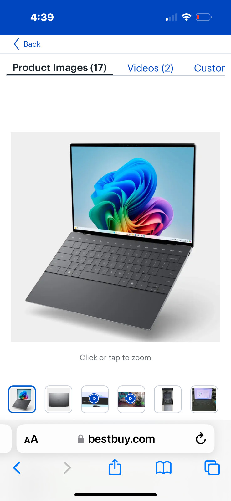 Dell – XPS 13 13.4″ OLED Touch Screen Laptop – Snapdragon X Elite Copilot+ PC w