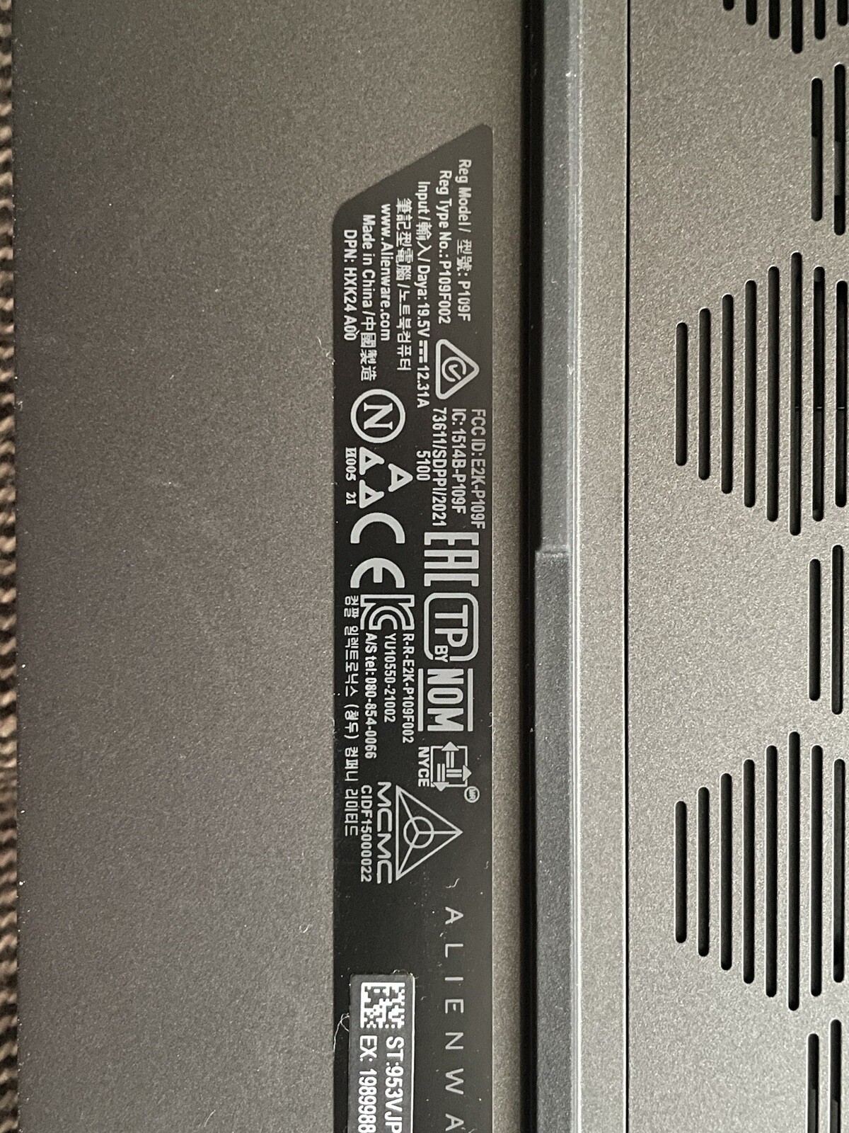 alienware laptop m15 R5
