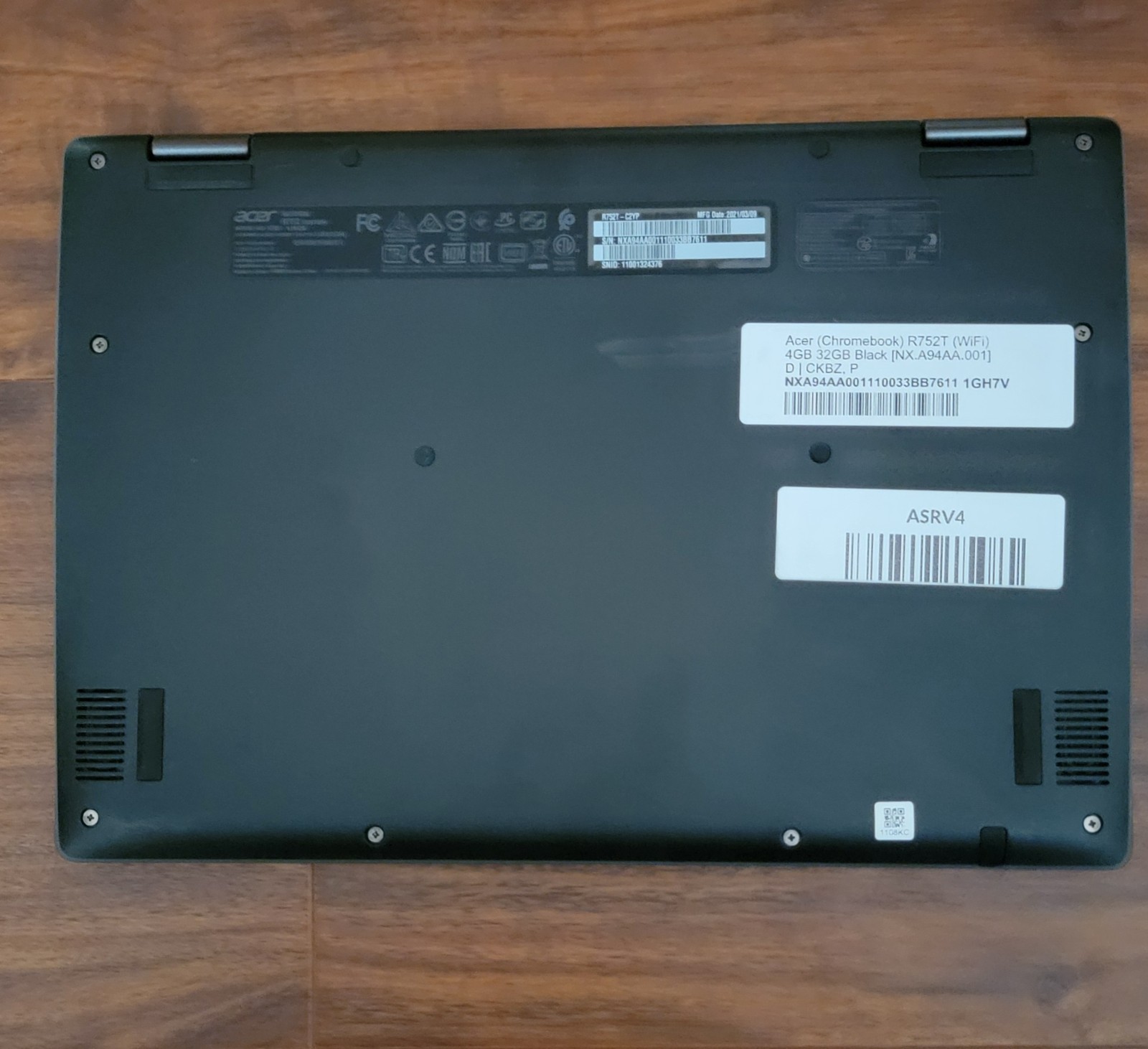 Acer Chromebook Spin 511 R752T-C2YP 11.6″ (32GB SSD, (Touch Sreen) 2021