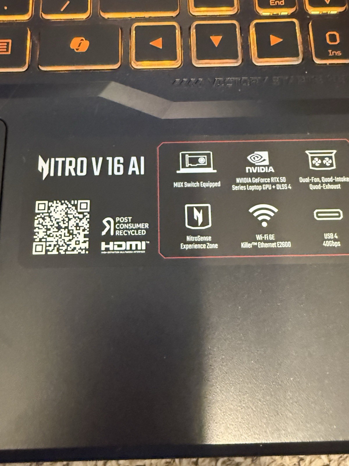 Acer Nitro V 16 ANV16-42 16″ Ryzen 5 240 32GB RAM 512GB SSD GeForce RTX 5050