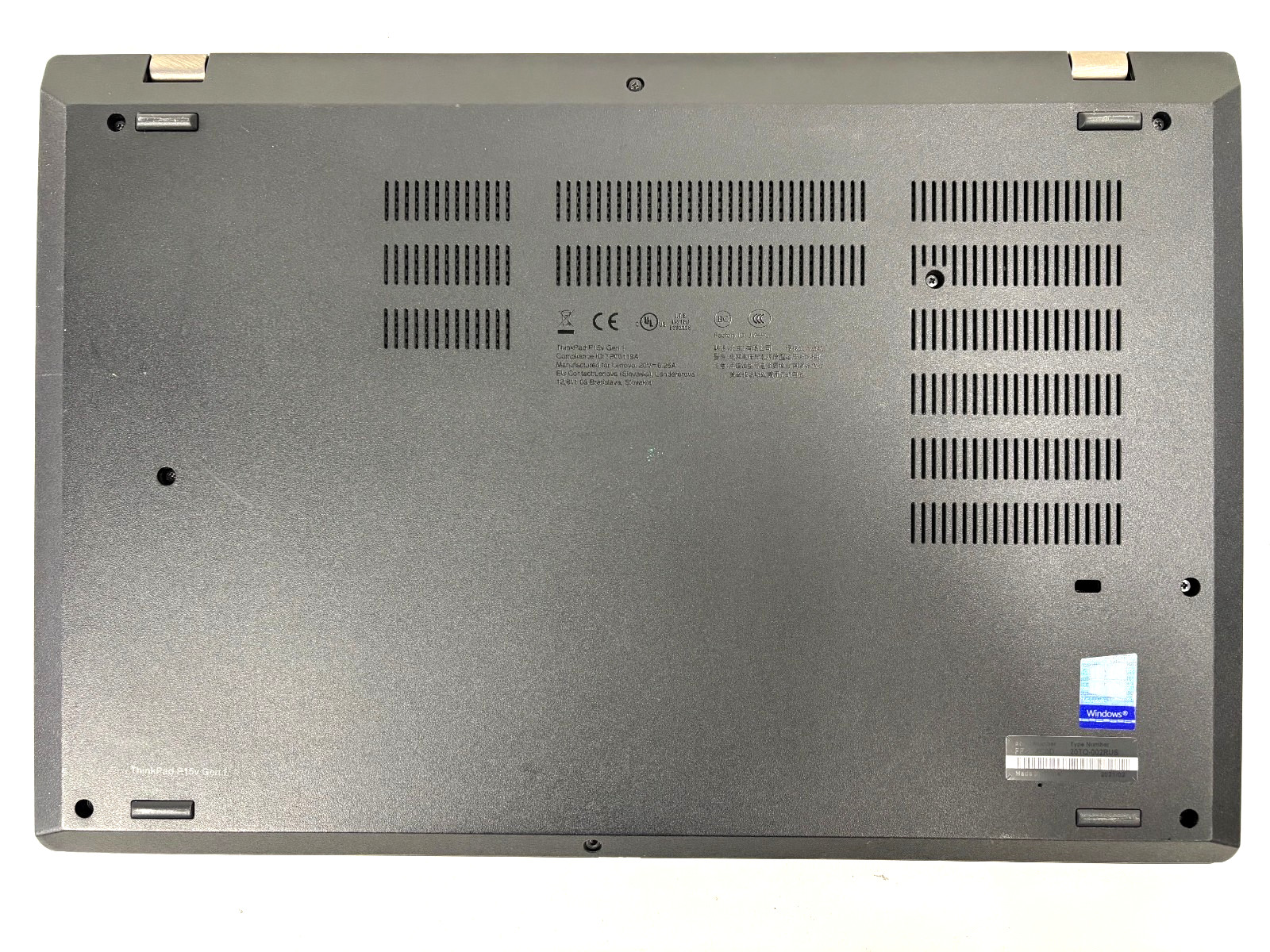 Lenovo ThinkPad P15v Gen 1 i7-10750H 2.6GHz POWER ISSUE NO SSD NO BATTERY PARTS