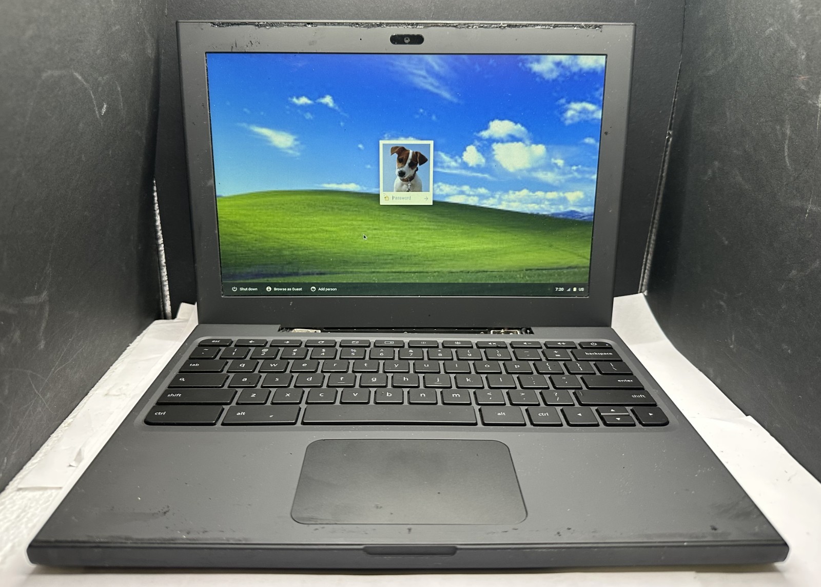 RARE GOOGLE CR-48 MARIO PONY 6101 PILOT PROGRAM TEST CHROMEBOOK, STRICTLY AS IS