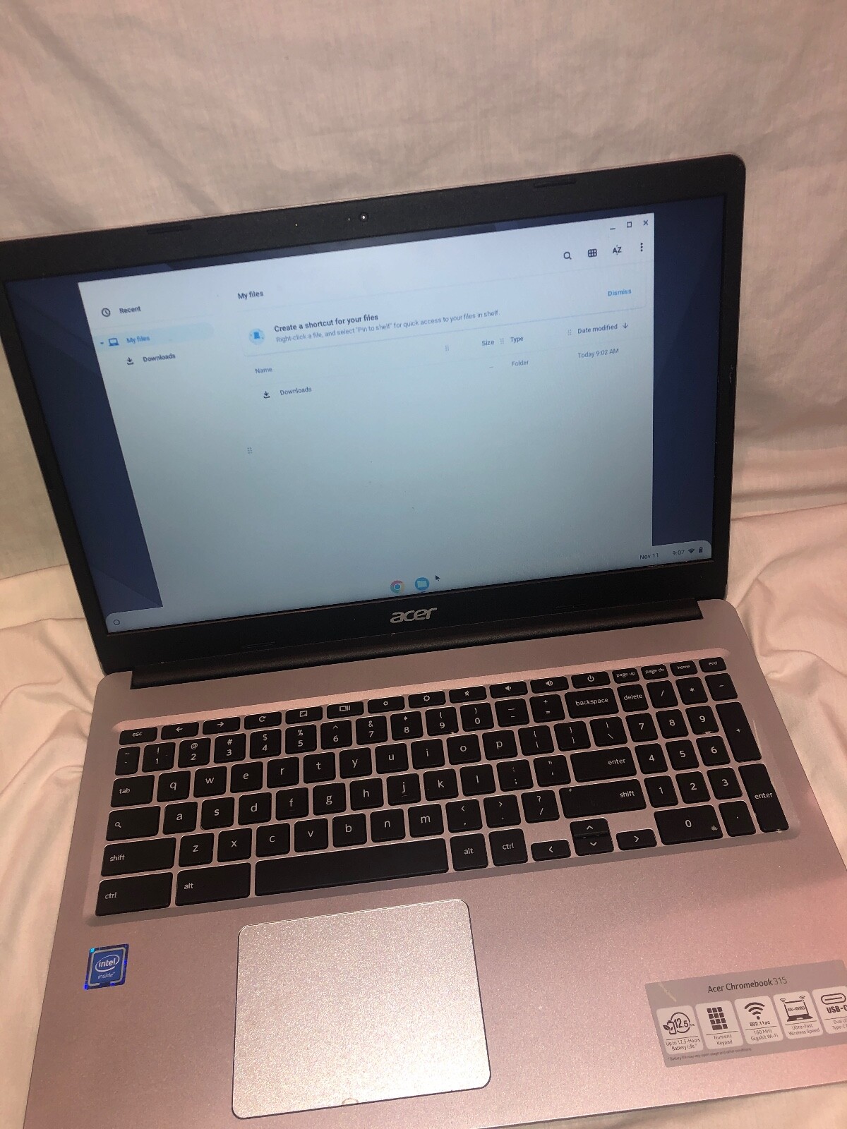 Acer Chromebook 315 15.6″ 32GB, Celeron N 1.1GHz, 4GB CB315-3H-C2C3 Model: N19Q