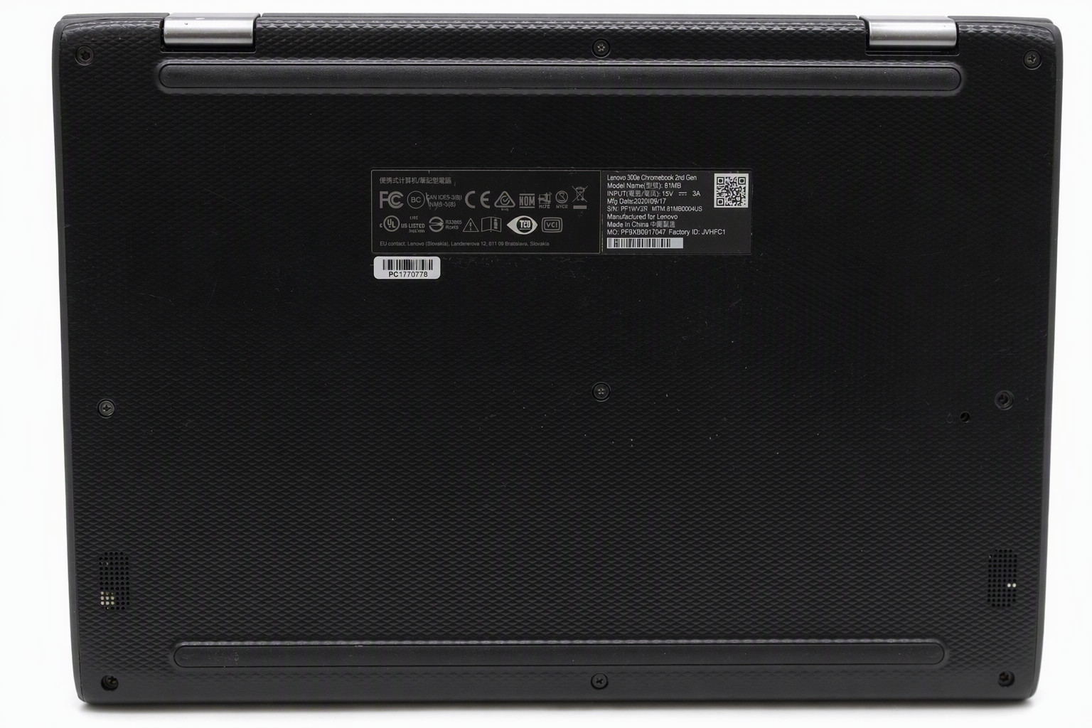 Lenovo 300e Chromebook Intel Celeron N4020 4GB LPDDR4-2400 32GB eMMC USED