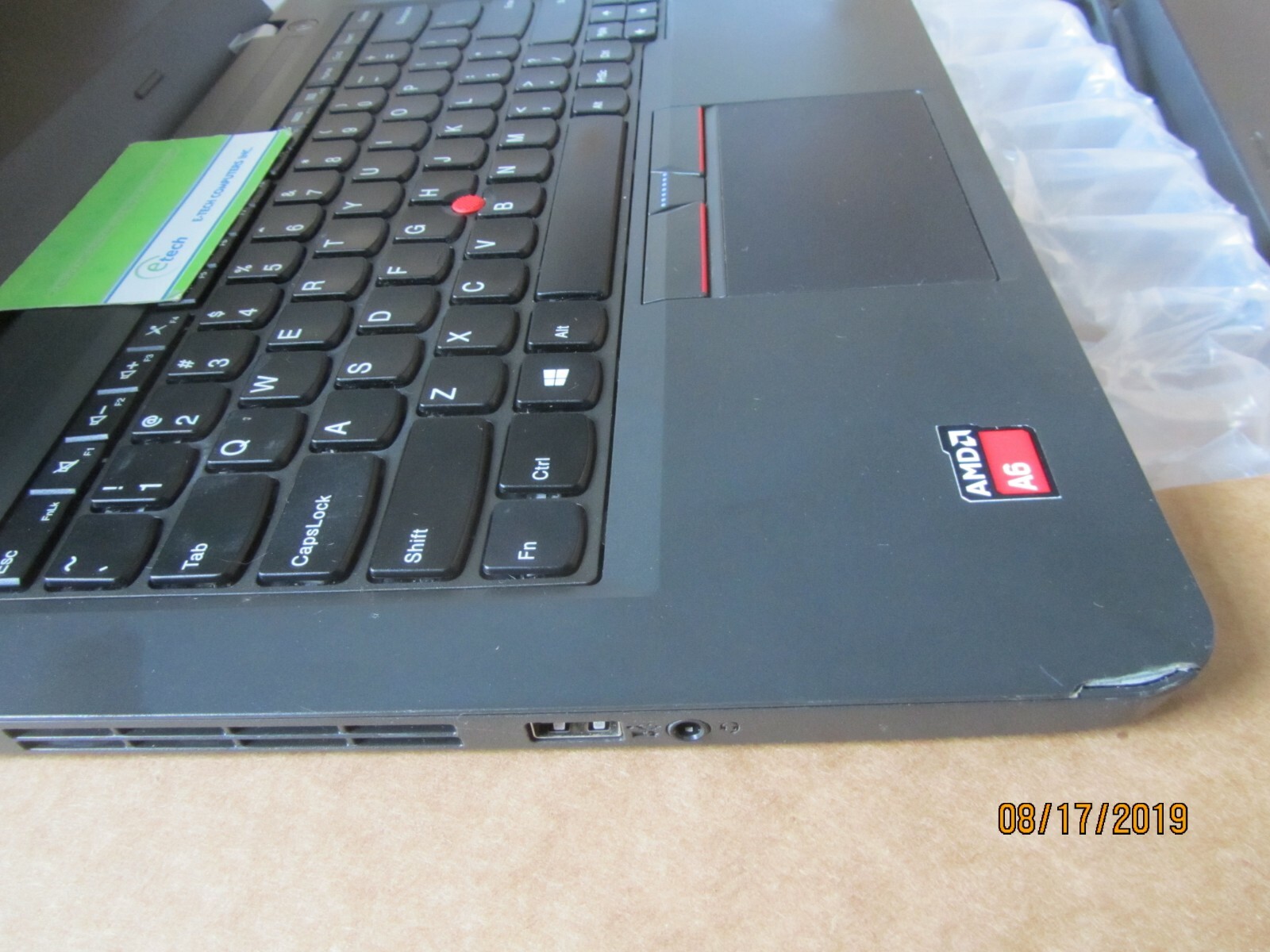 20DE001PUS ThinkPad E455 AMD A6-7000 4GB RAM 500GB HD 14.0″ HD Win7 Pro Win10