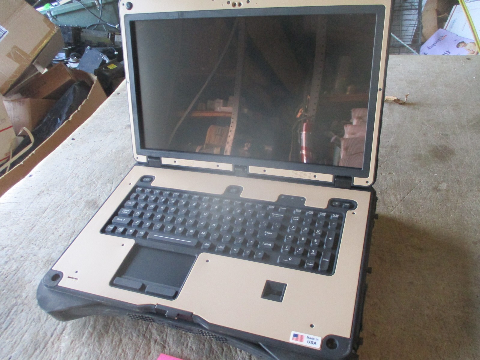 Used VT Miltope Model SRNC-17-G2 (Gen2) Semi-Rugged Notebook Computer, No Drives