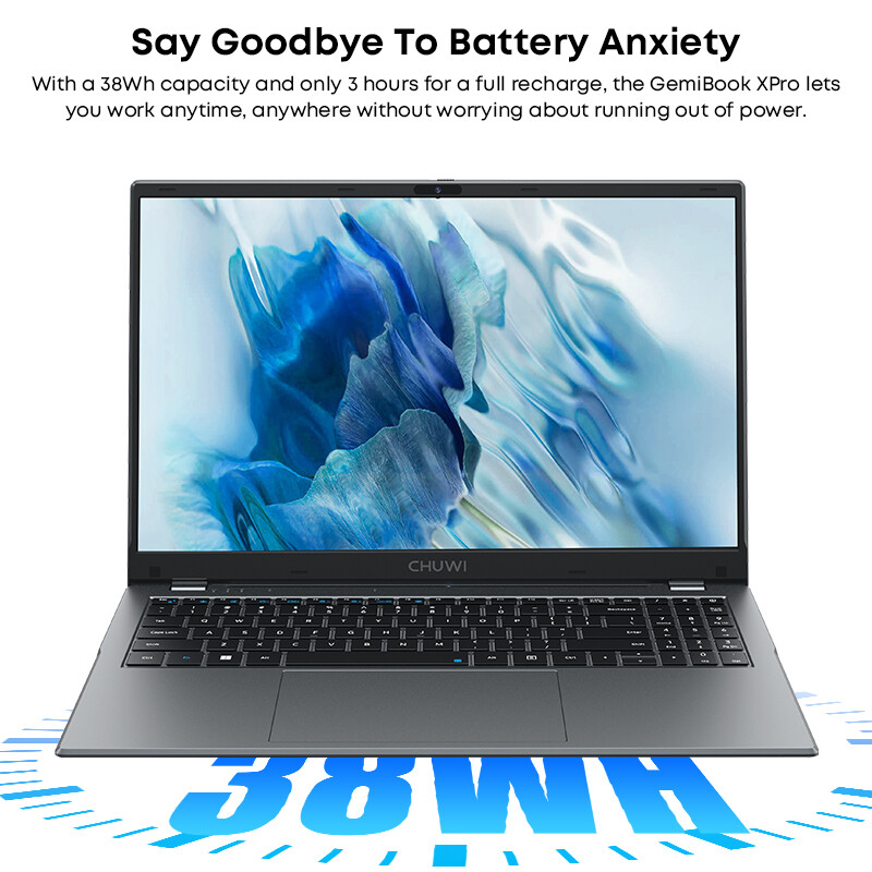 CHUWI 15.6in Laptop GemiBook Plus NOTEBOOK COMPUTER Intel N100 8GB 256GB WIN 11