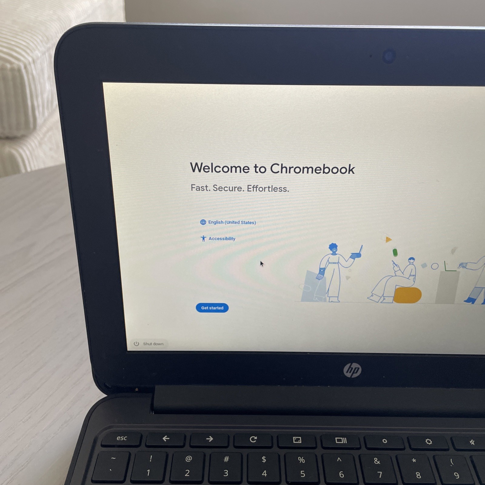 HP Chromebook 11 G4 11.6″ 4GB 16GB SSD Celeron N2840 2.16GHz w Power Adapt (D113