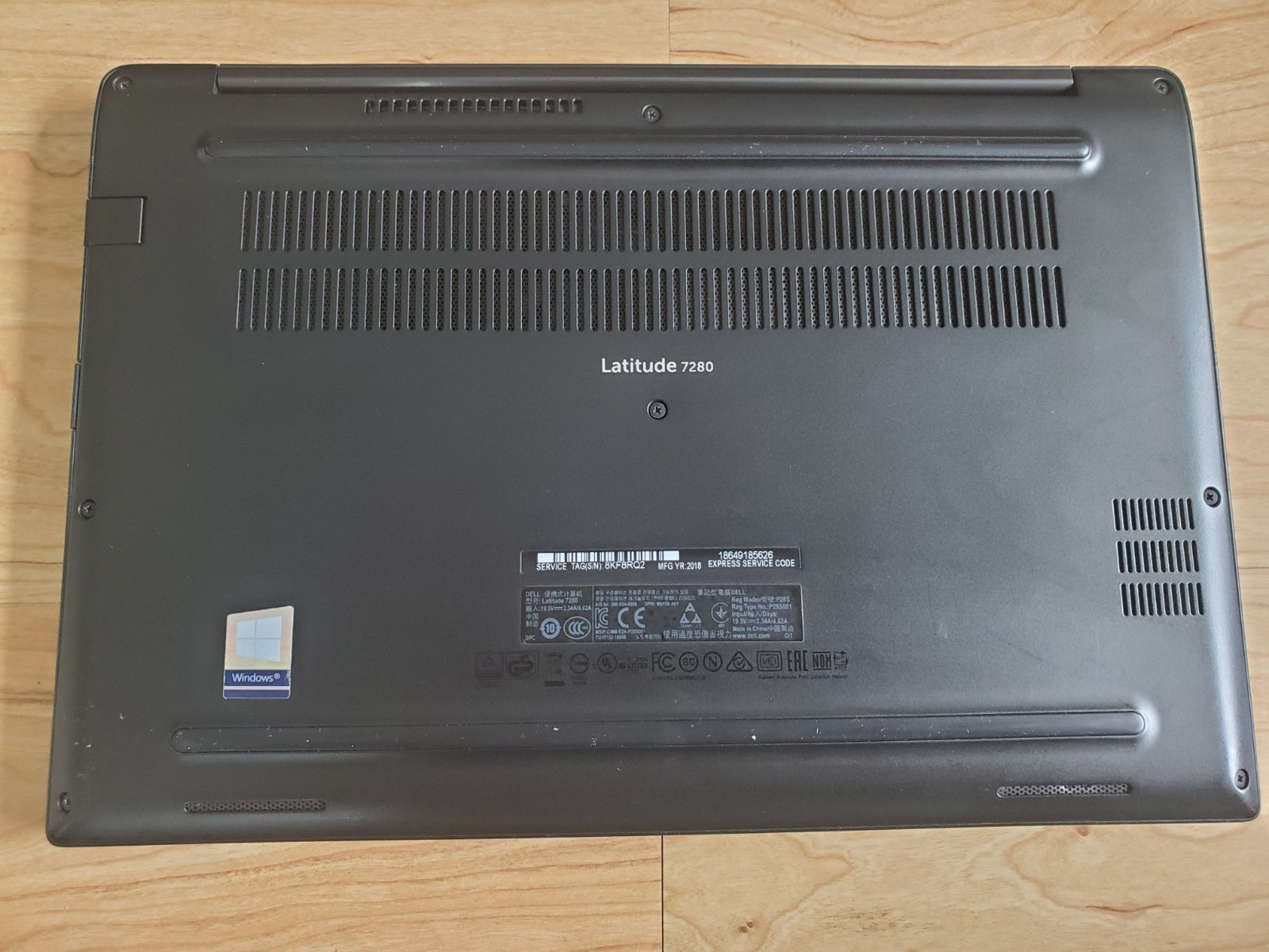 Used Dell Latitude 7280 Core i5 Wndows 11 512gb SSD Drive 8gb RAM laptop