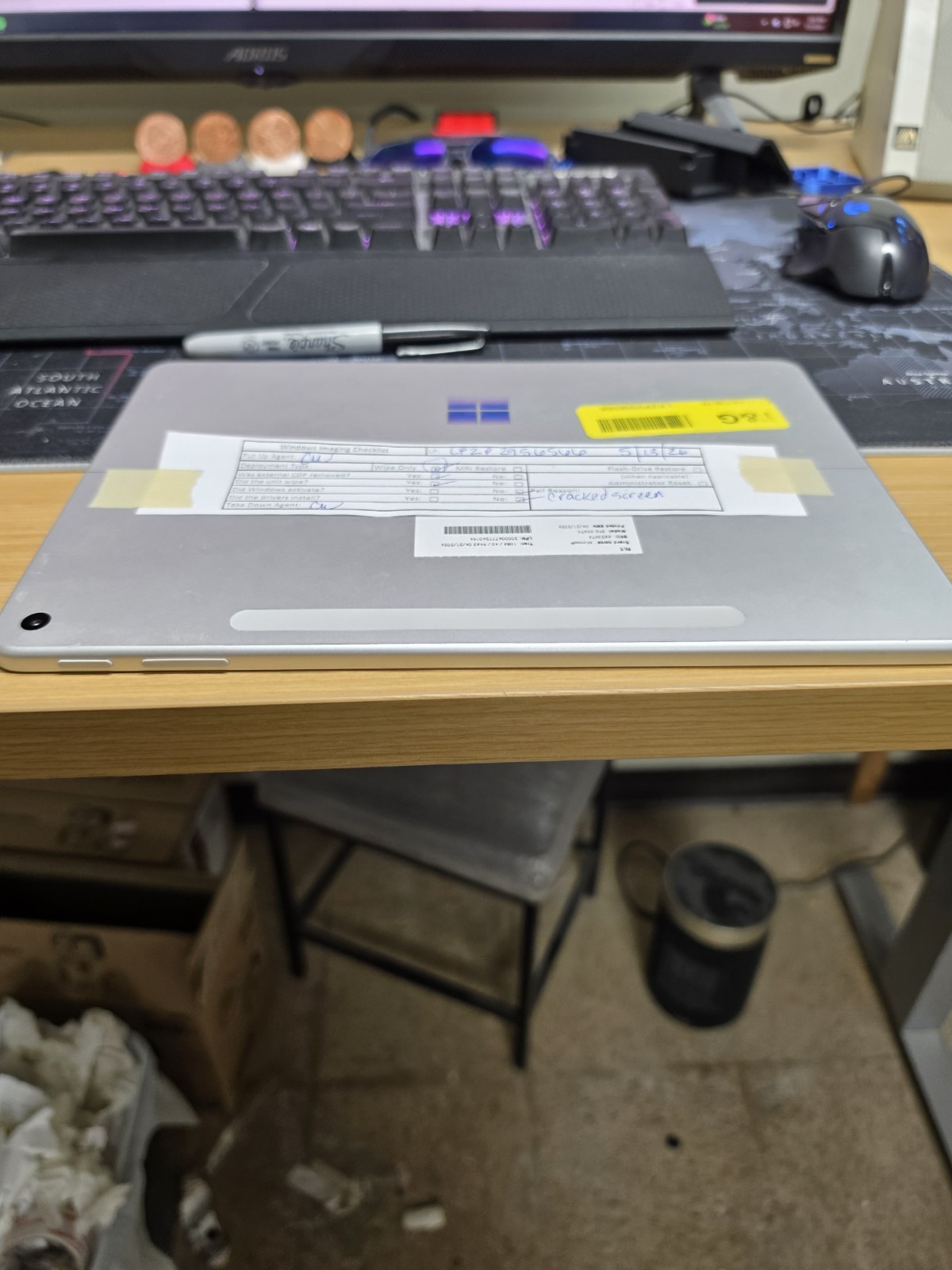 Plat Microsoft Surface Pro 12 Inch Snapdragon + 16GB RAM 256GB SSD Tablet Only