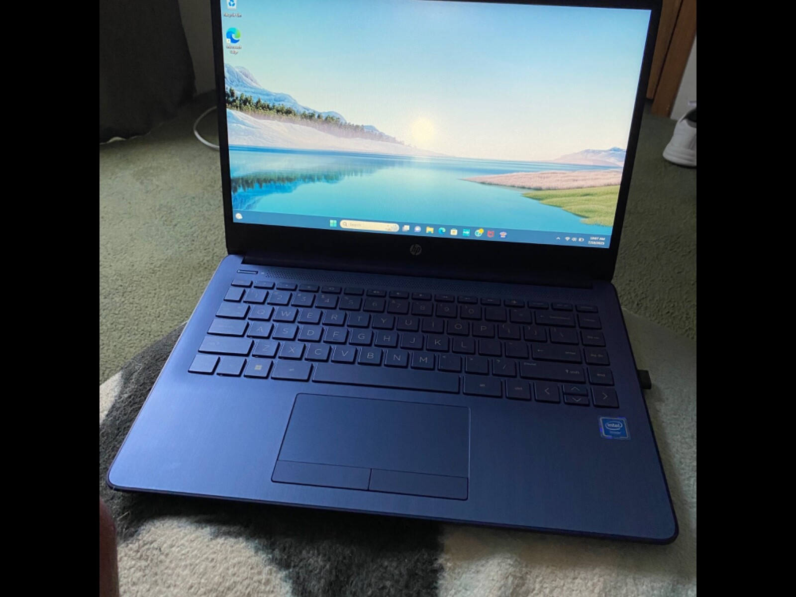 HP 14″ (64GB SSD, Intel Celeron N, 1.1 GHz, 4GB) Laptop – Indigo Blue…