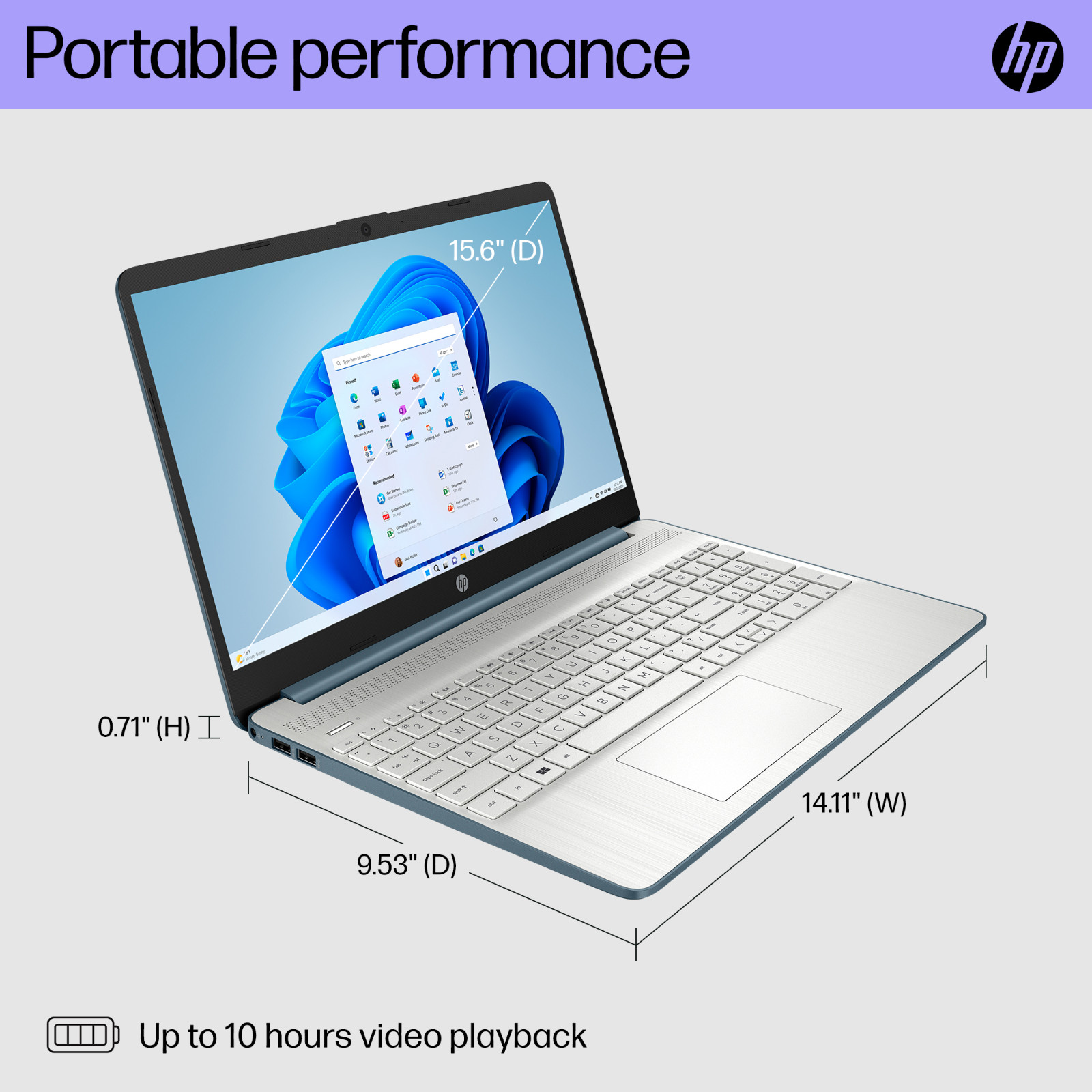 NEW HP Laptop Computer 15.6″ Quad-Core Intel Pentium Up to 32GB RAM 1TB SSD Pro
