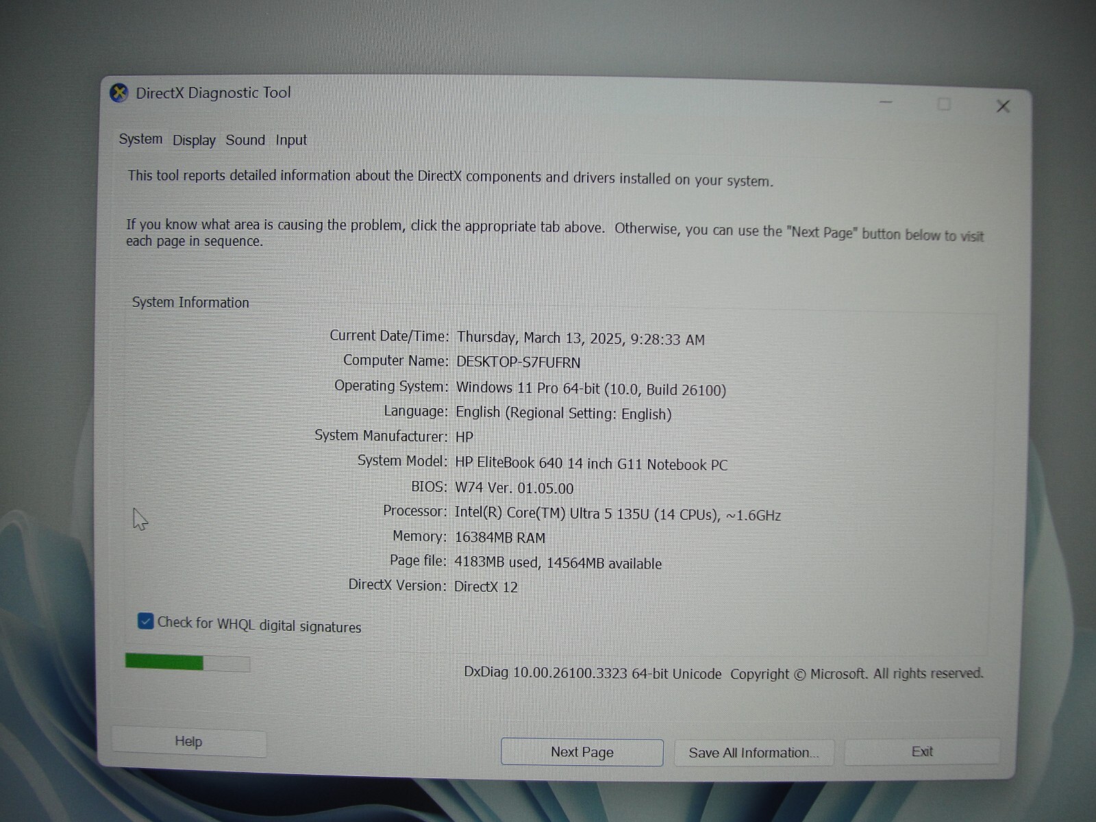 Warranty HP EliteBook 640 G11 14”WUXGA Core Ultra 5 135U 1.6GHz 16GB SSD 256