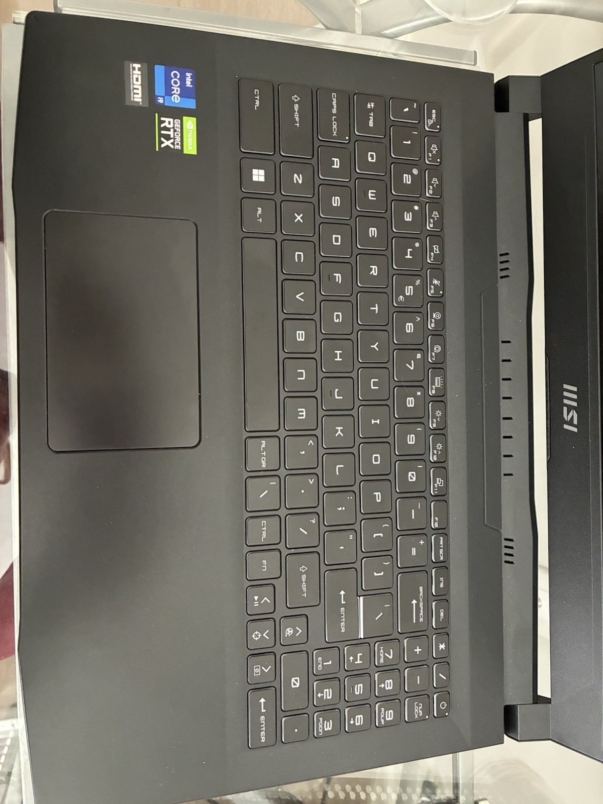 MSI Katana GF66 Gaming Laptop Intel Core i7 NVIDIA RTX Black Backlit Keyboard