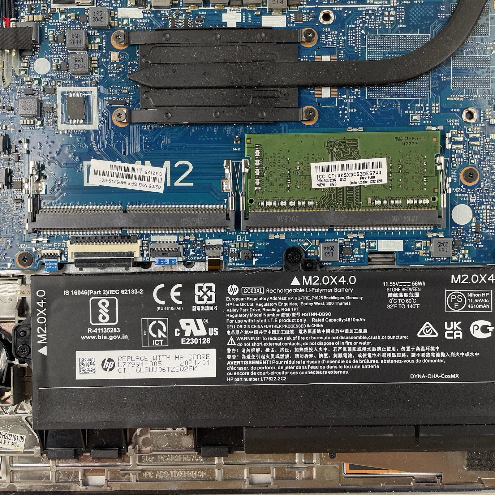 HP EliteBook 850 G7 15.6″ i5-10310U 1.70 GHz 8 GB RAM No SSD/OS/AC