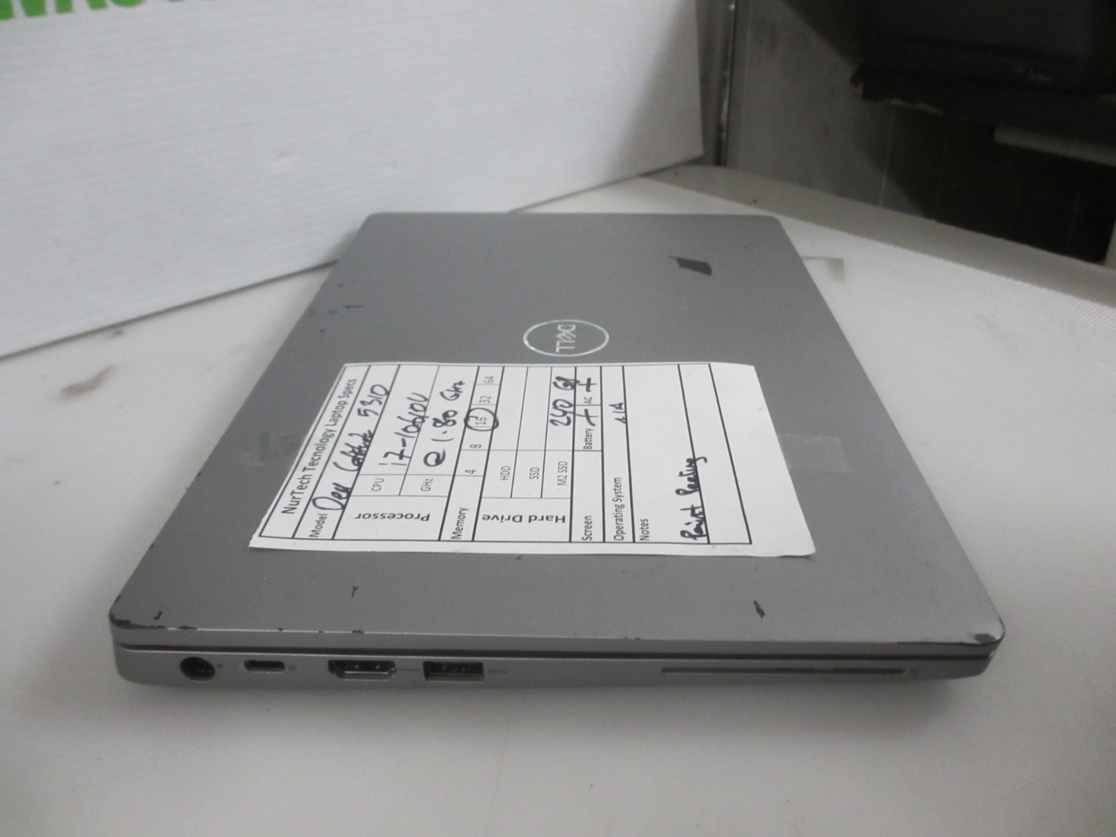 Dell Latitude 5310 i7-10610U 1.80GHz 16GB 240GB M2SSD NOOS LAPTOP + AC READ